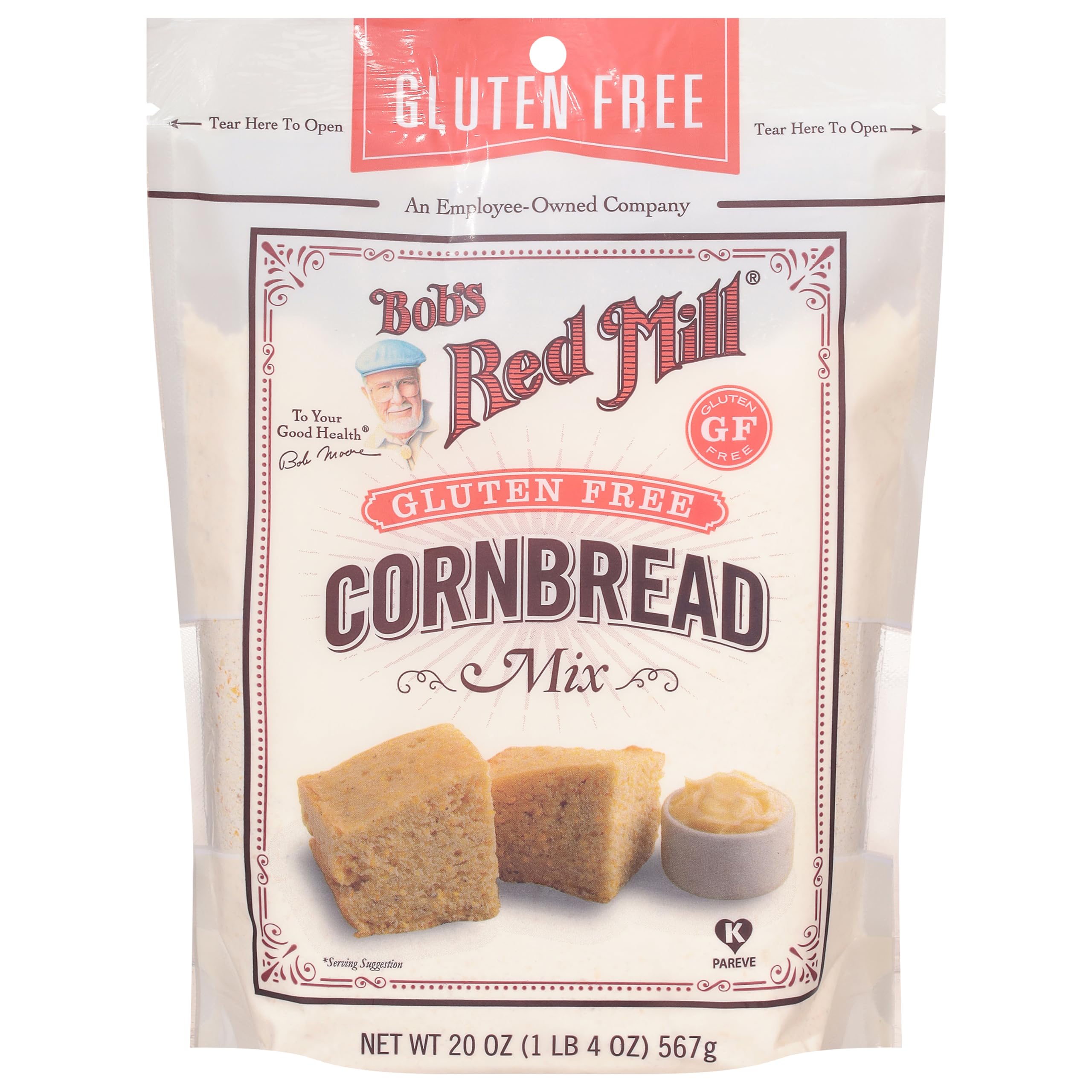 Bob's Red Mill - Gluten Free Cornbread Mix, 567g Pouch