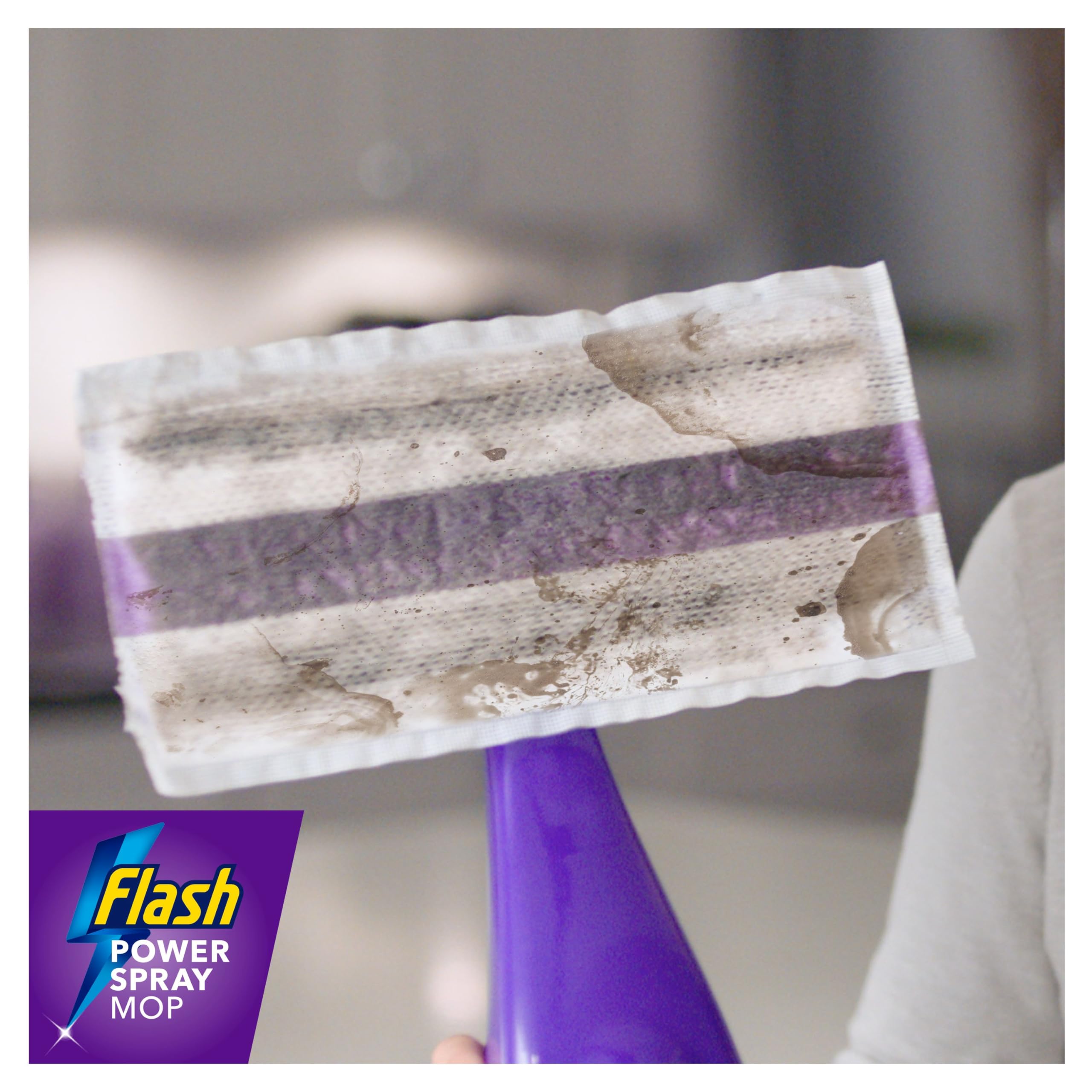 Flash Powermop Bodenreiniger-Starter-Set – Sprühmopp mit waschbarem Mikrofaser-Pad 16