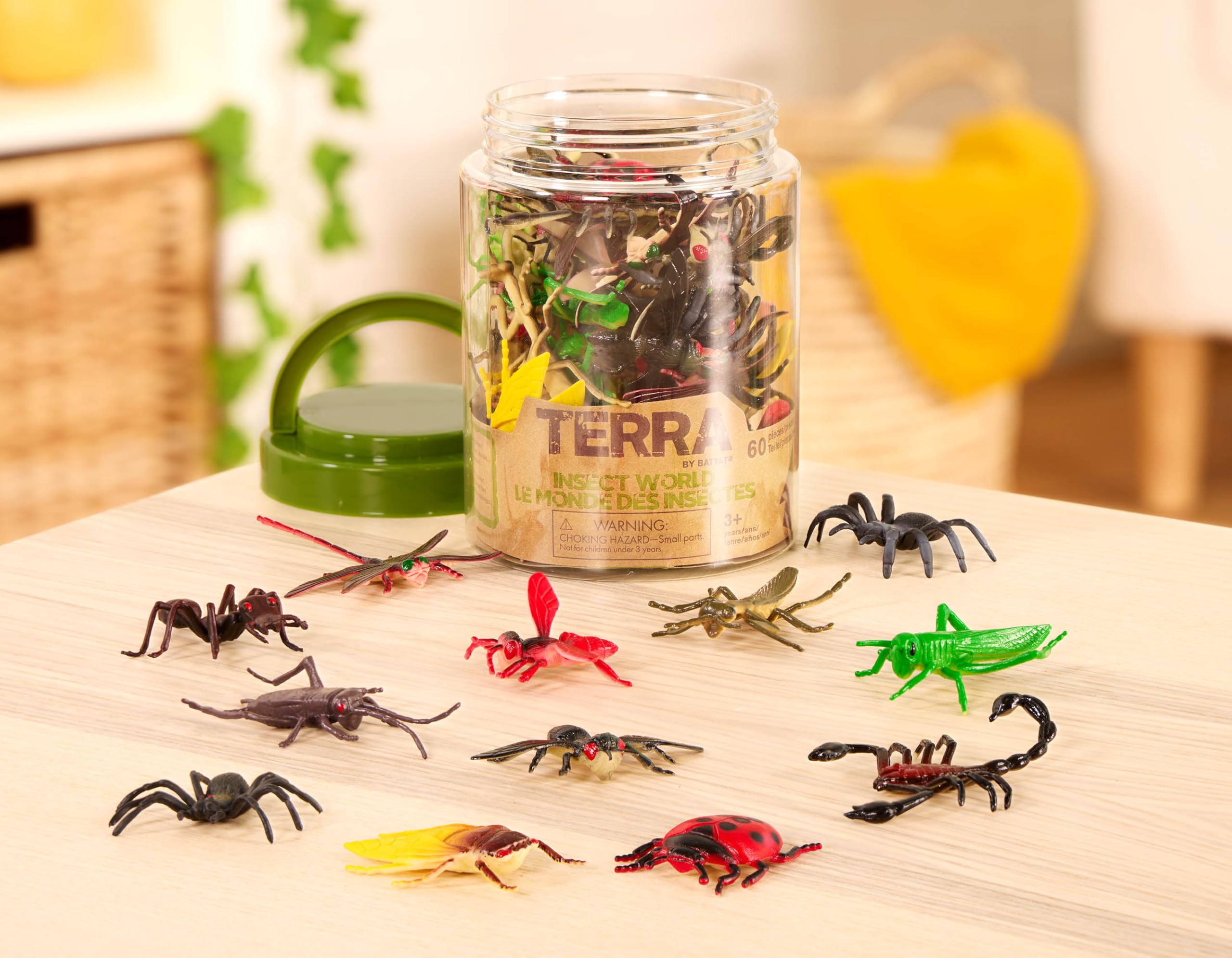Terra by Battat Reptiles in Tube – 60-Piece Miniature Reptile Animal Toy Set for Kids 3+ 11