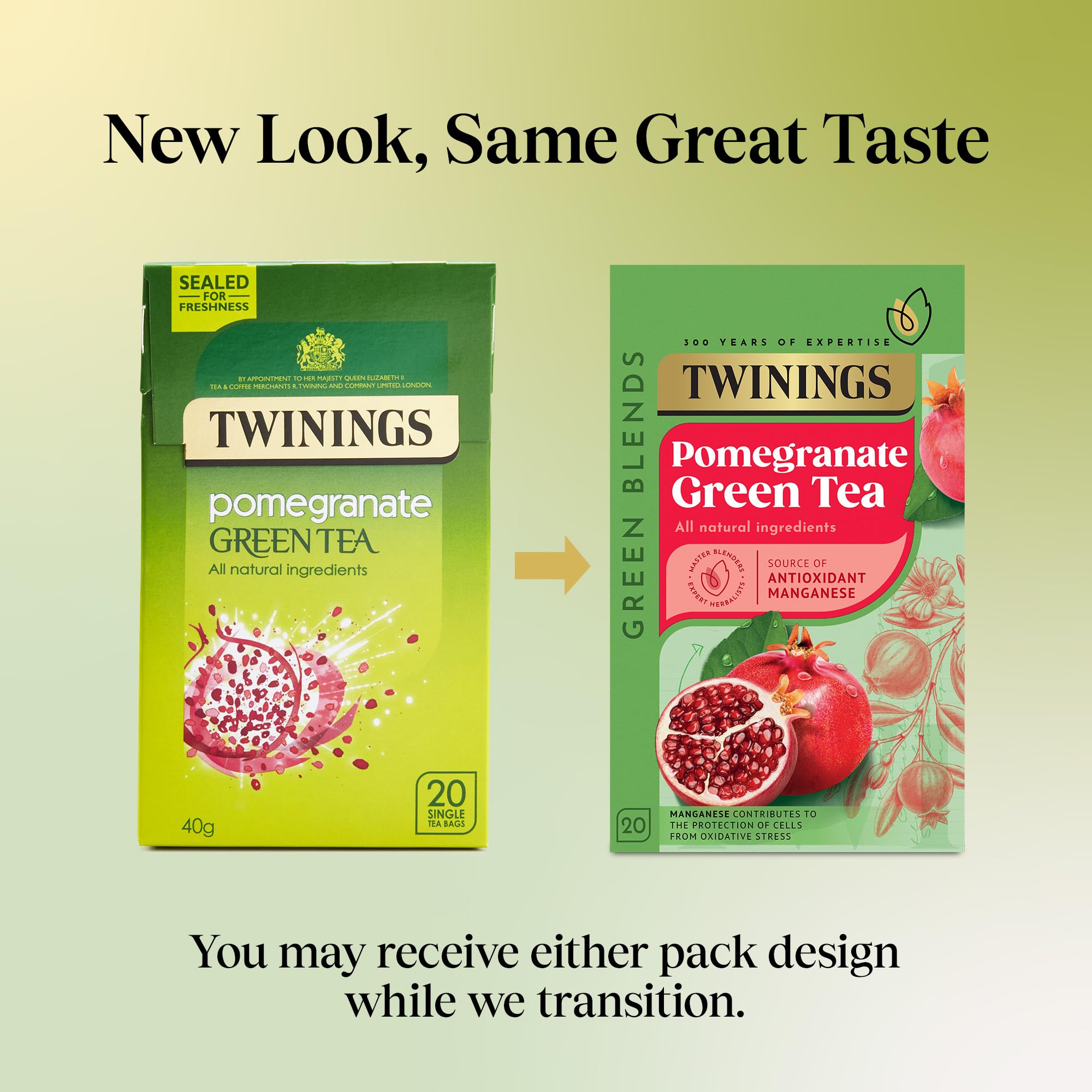 Twinings Green Tea & Pomegranate Tea Bags - 80 Count Multipack (4 x 20 Bags) 2