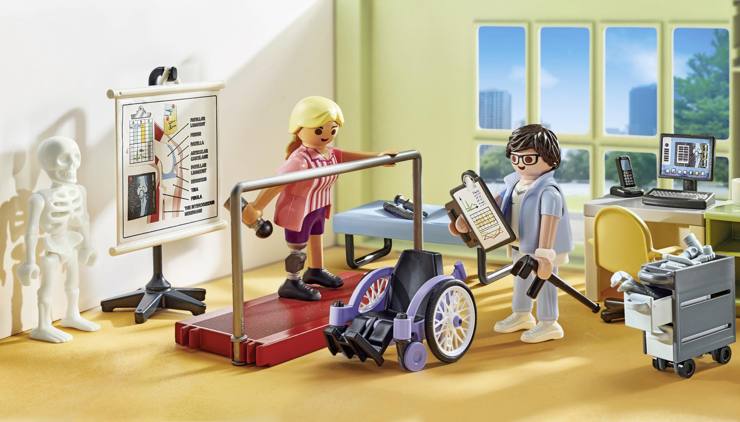 Playmobil 71617 Action Heroes Orthopedics Playset - Caring Treatment Role Play for Kids 4+ 5