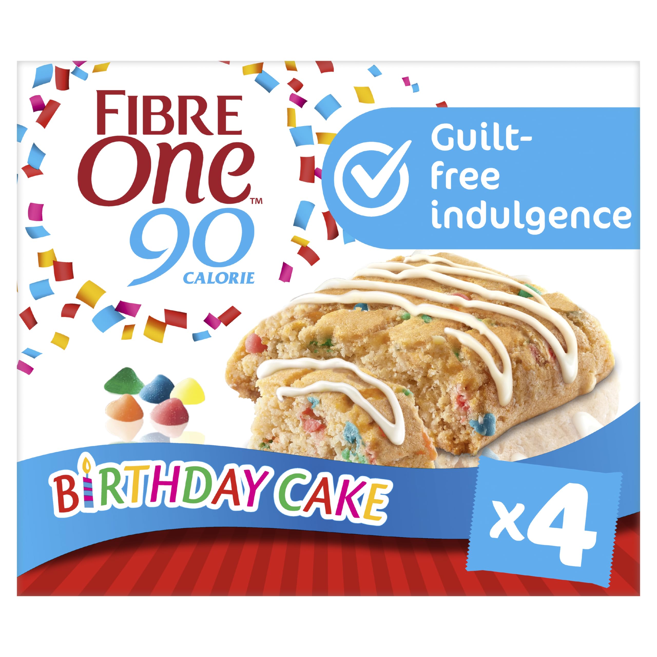 Fiber One 90 Calorie Chocolate Fudge Brownies 24g (Pack of 7)