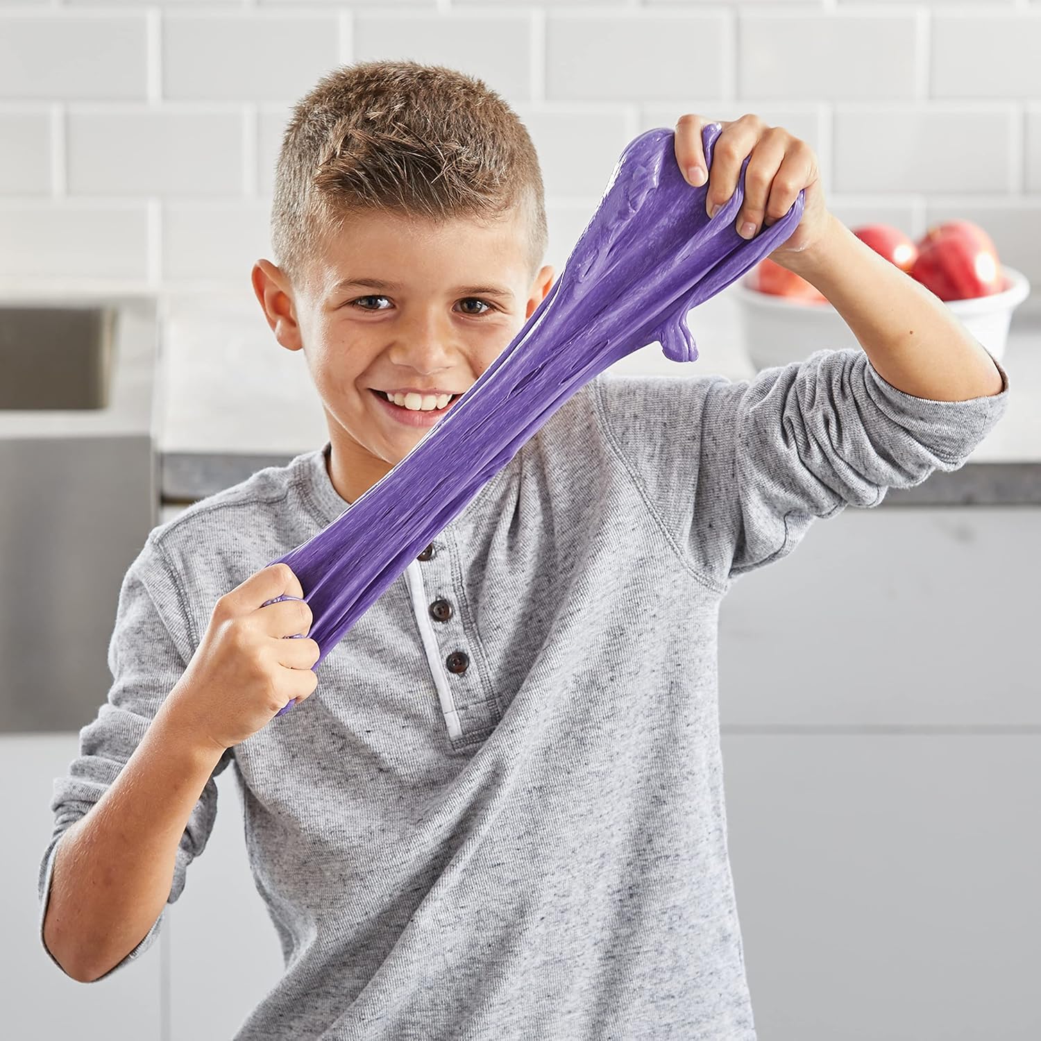 Elmer's Colour Slime Kit – Set zur Herstellung von abwaschbarem Schleim mit rosa und violettem Kleber, magischem Flüssigaktivator 12