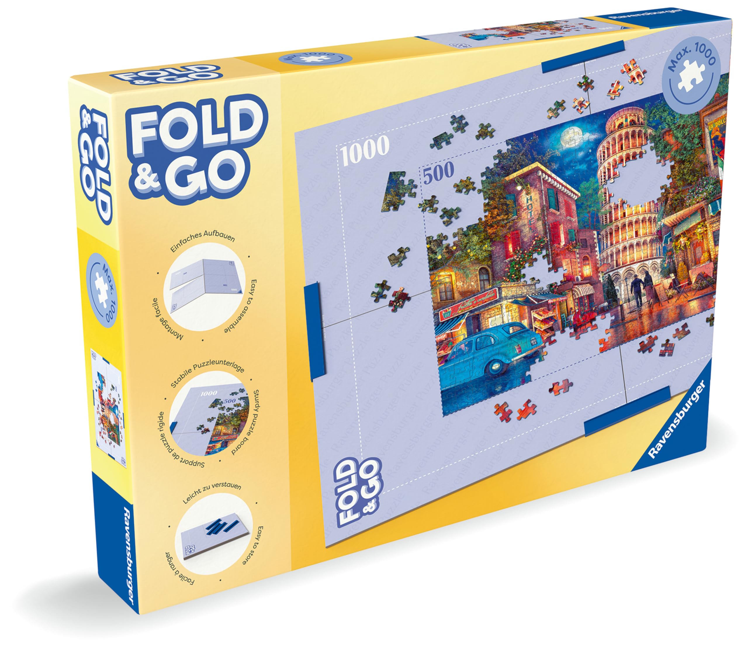 Ravensburger Puzzle Handy - Foldable Jigsaw Puzzle Board for 500 & 1000 Pieces 8