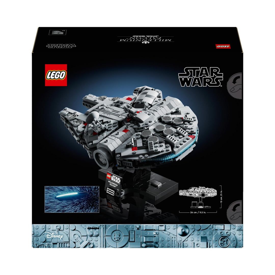 LEGO 75375 Millennium Falcon Model Building Set - Collectible Star Wars Vehicle for Adults