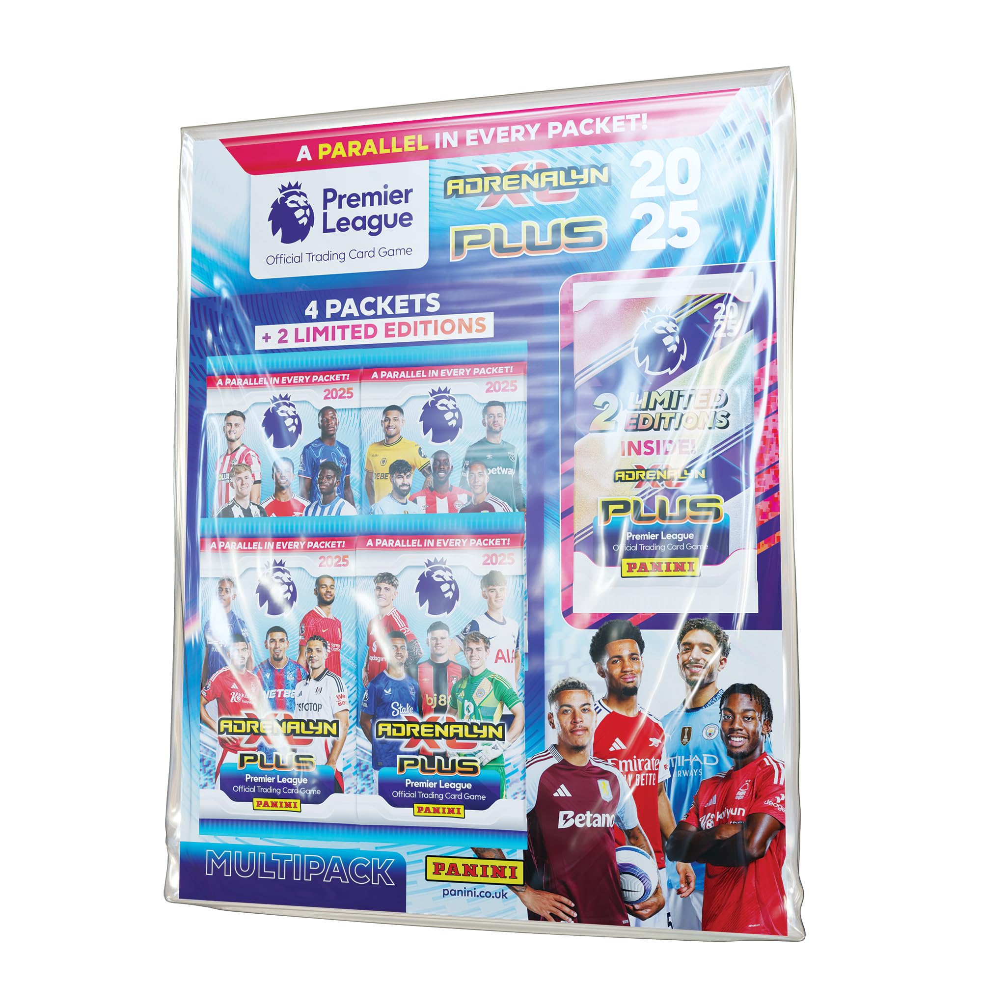Panini Premier League Adrenalyn XL PLUS 2025 Trading Card Game Multipack