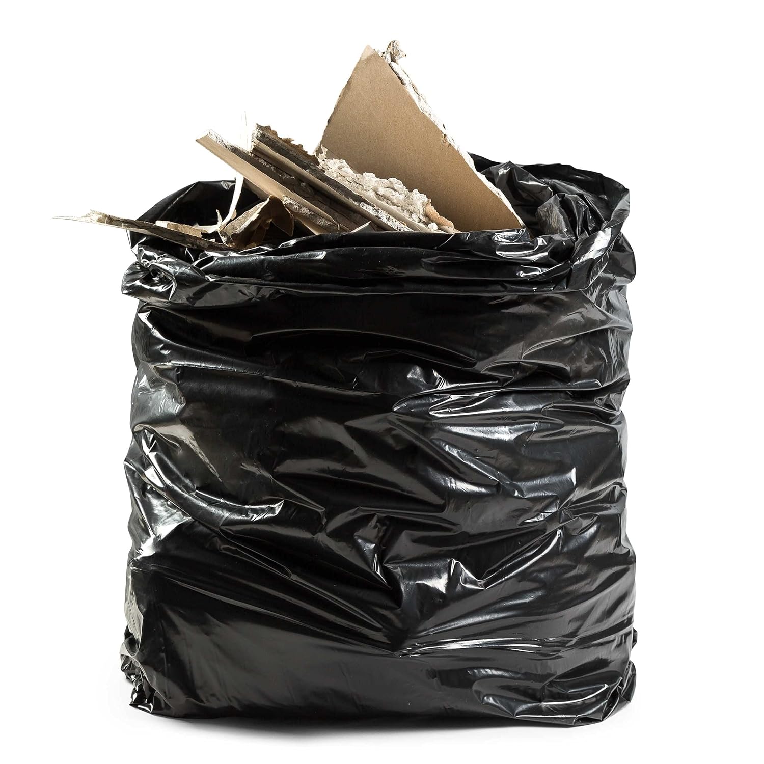 Relevo - Large Black Heavy Duty Bin Bags 150L, 100kg Weight Resistance, Weld-Free Rubble Sacks