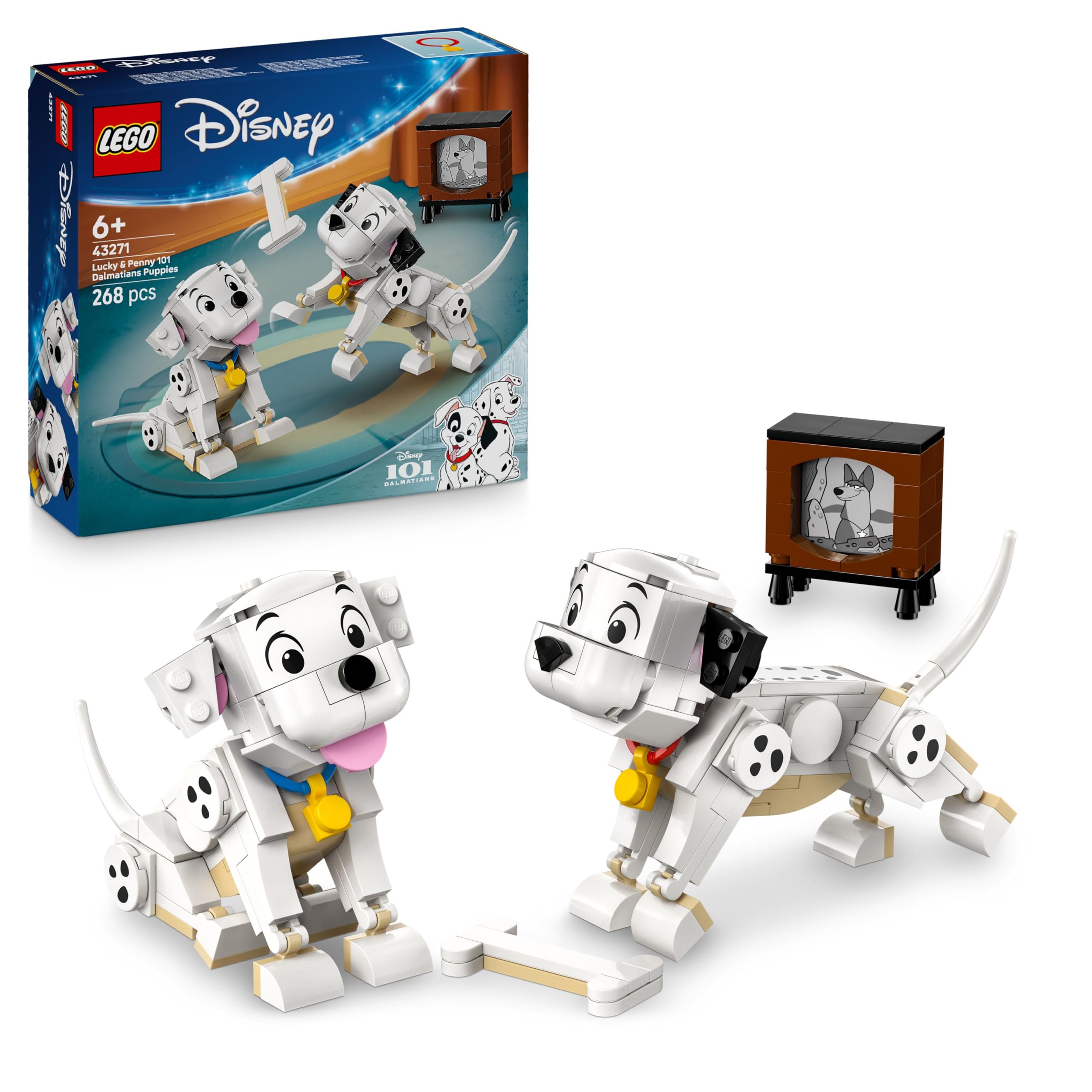 LEGO ǀ Disney Lucky & Penny 101 Dalmatians Puppies Building Toy - Play & Display for Ages 6+