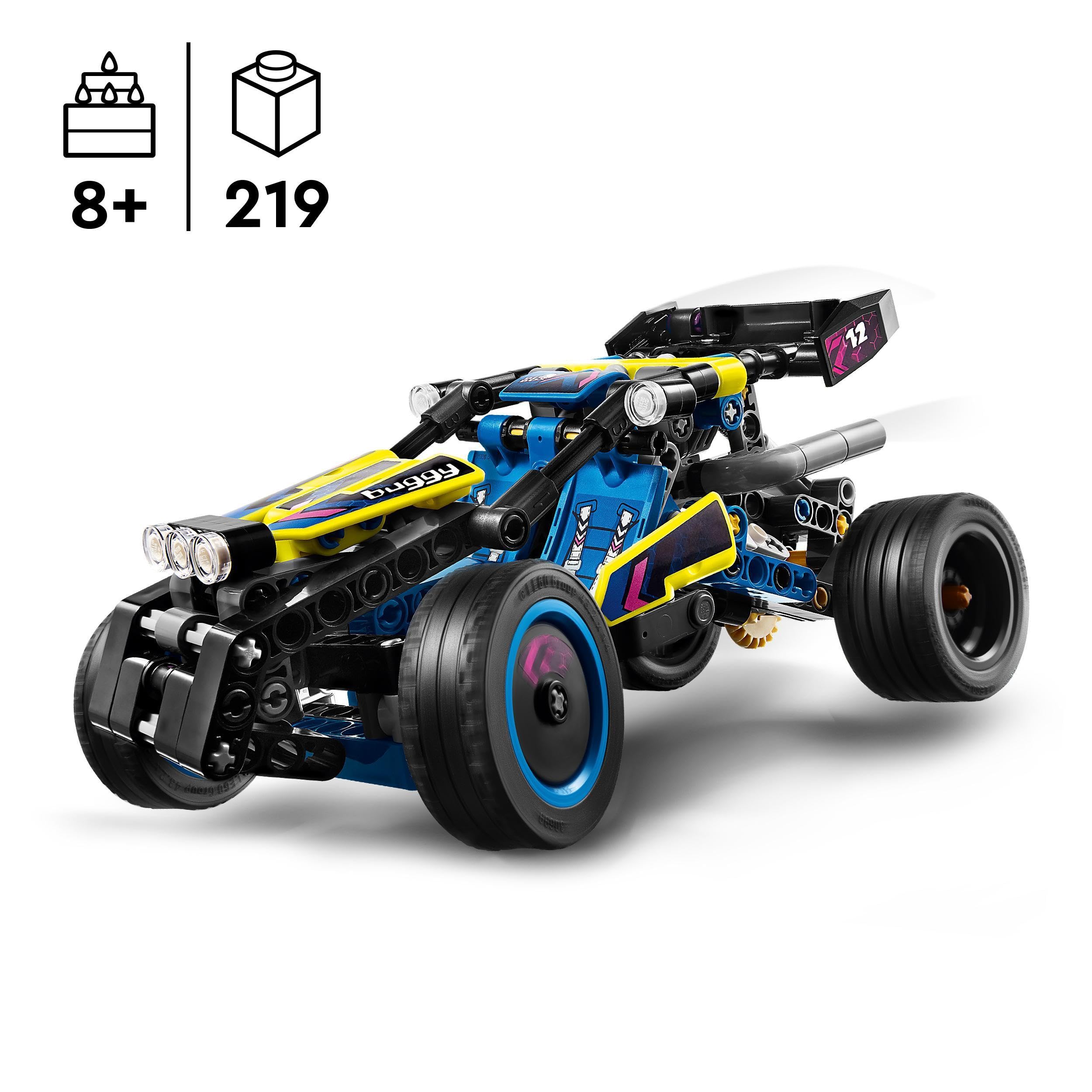 LEGO Technic Offroad-Rennbuggy 42164 – Bauset mit 4-Zylinder-Motor und Flex-Lenkung für Kinder ab 8 Jahren