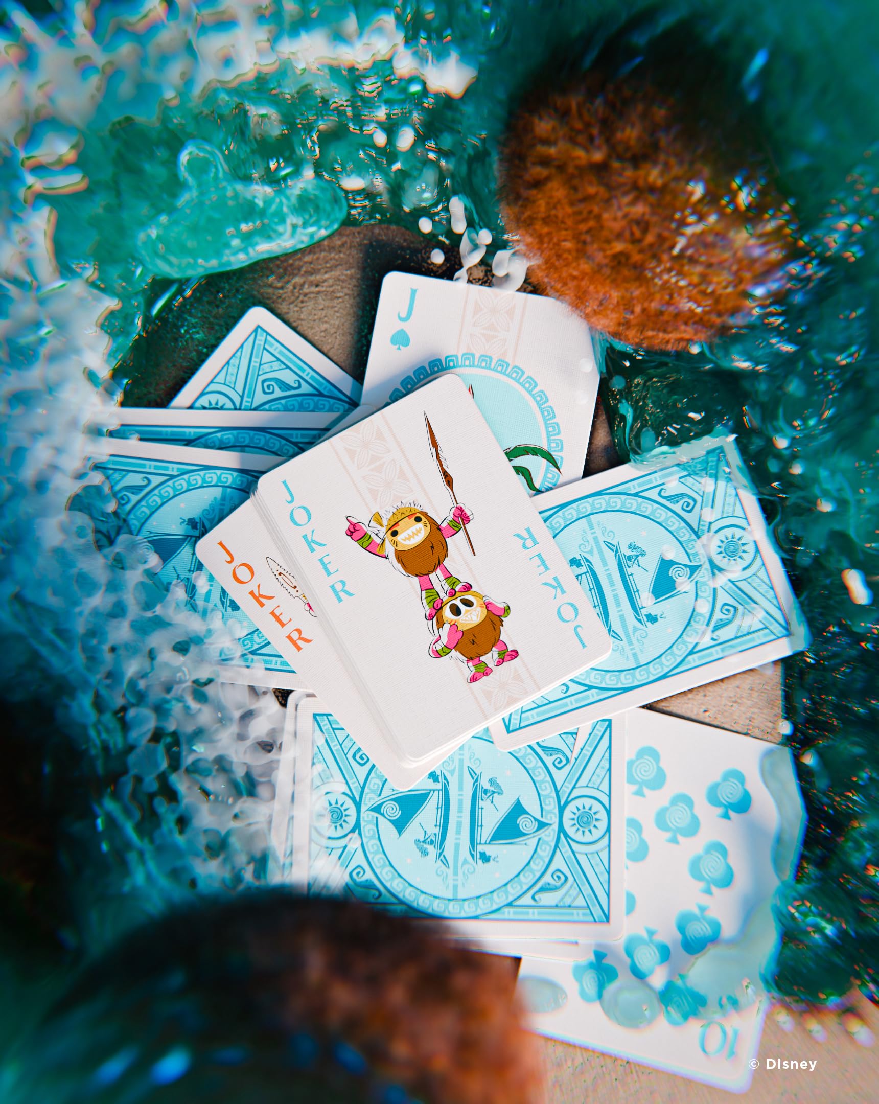 Bicycle Disney Moana Inspired Playing Cards - Blue Standard Deck 5