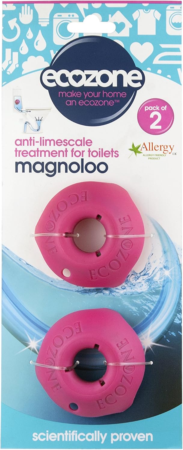 Ecozone Magnoloo Anti Limescale Treatment for Toilets - Pack of 2