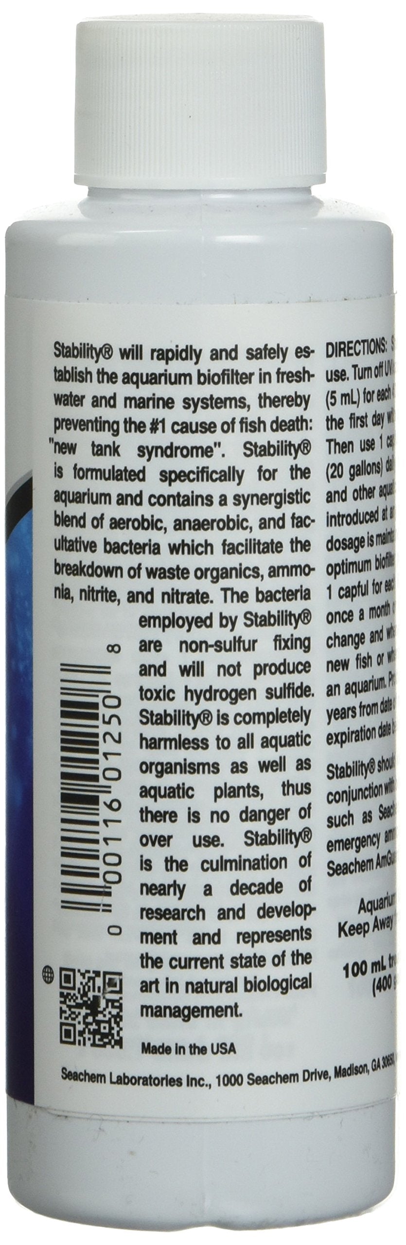Seachem Stability Tank Stabilization System - Rapid Bio-filter Establishment | 100 ml 2