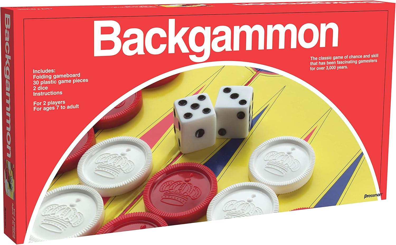 Pressman Classic Backgammon Set