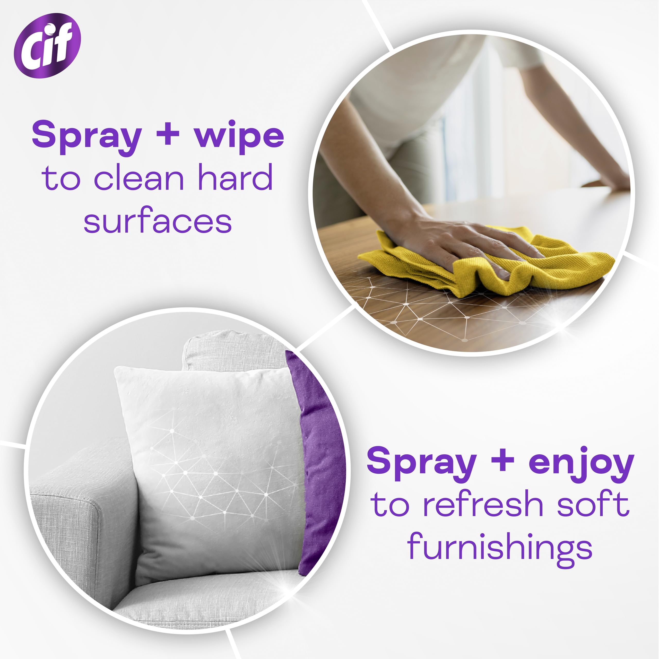 Cif Infinite Clean Lavender & Eucalyptus All in One Cleaner Spray 280 ml 6