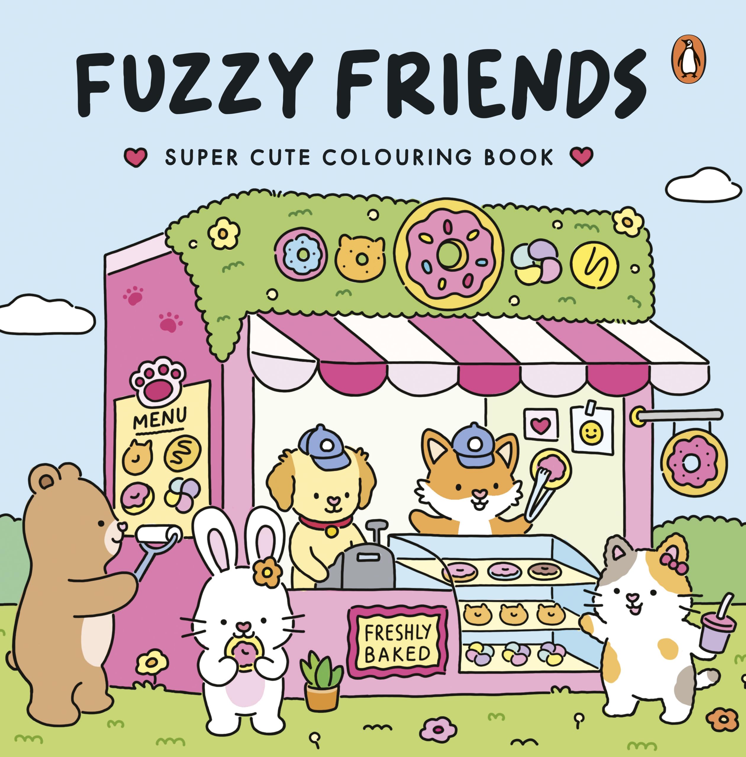 Penguin Fuzzy Friends - Super-Cute Colouring Book for Ages 12+
