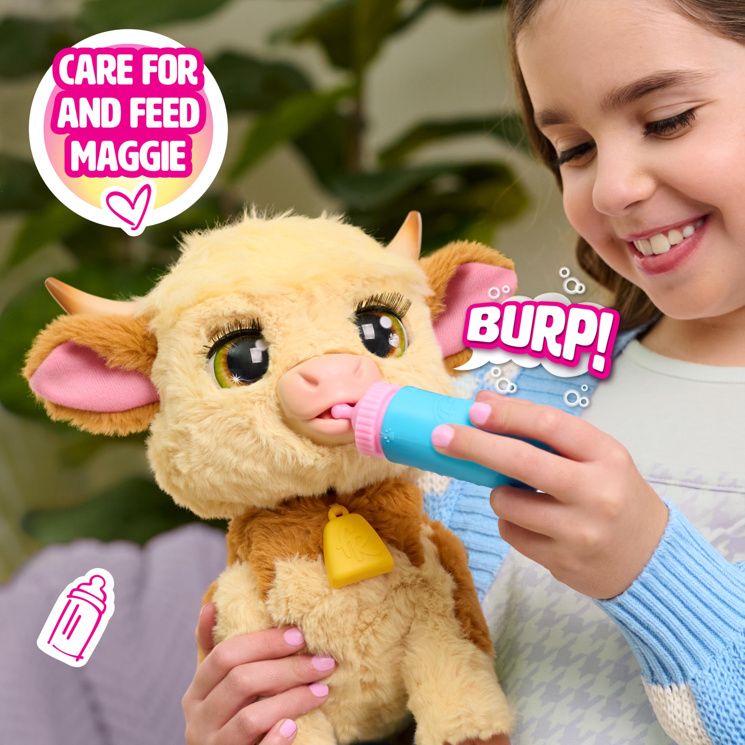 furReal Maggie the Feed & Follow Cow - Interactive Plush Toy for Ages 4+ 21