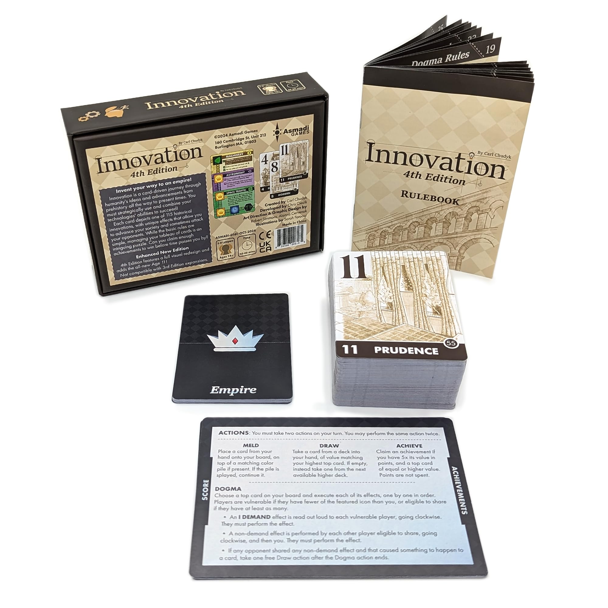Asmadi Games Innovation: Fourth Edition - Card Game | Ages 14+ | 2-4 Players