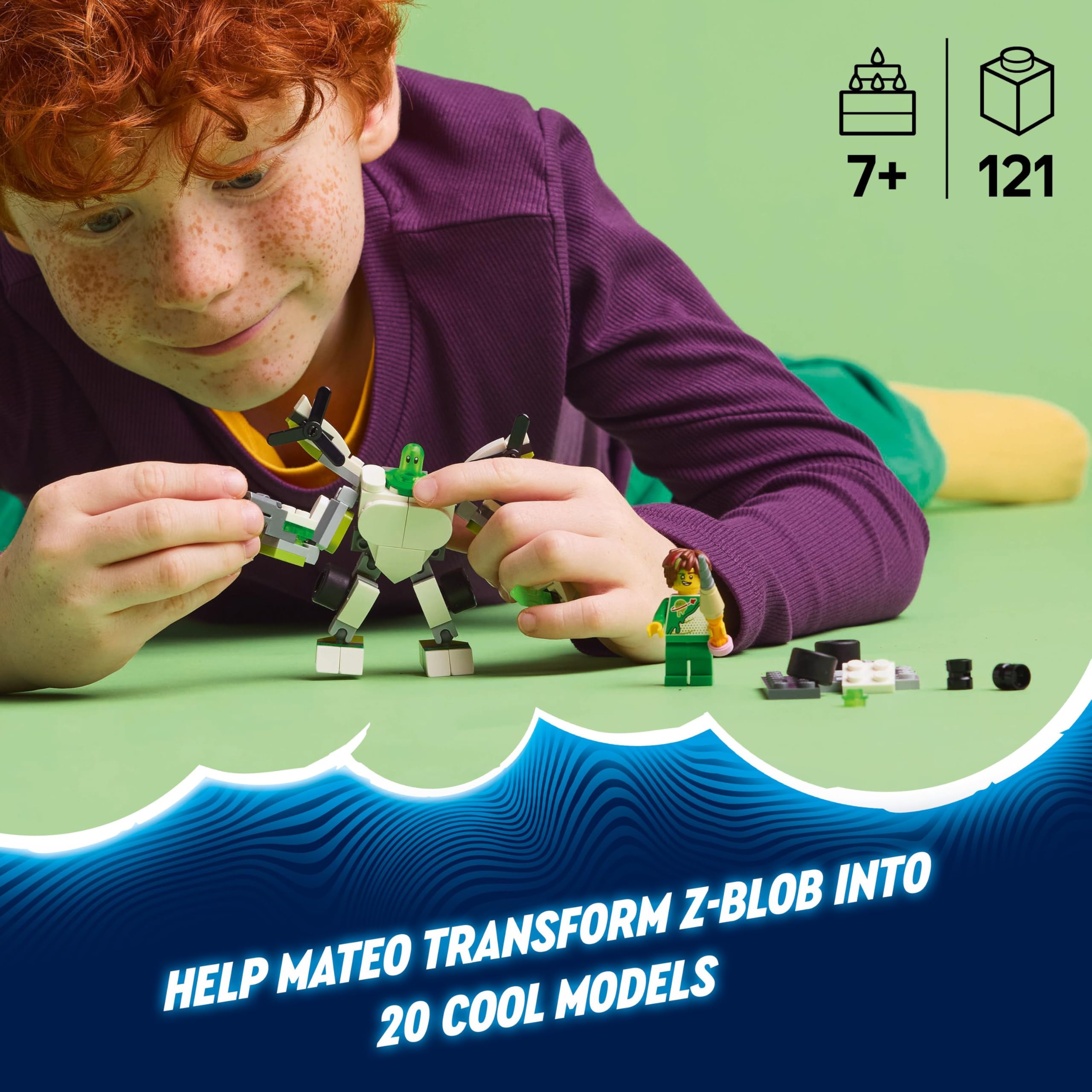 LEGO DREAMZzz Z-Blob’s Robot and Vehicle Adventures Set - 20 Build Options for Ages 7+ 8