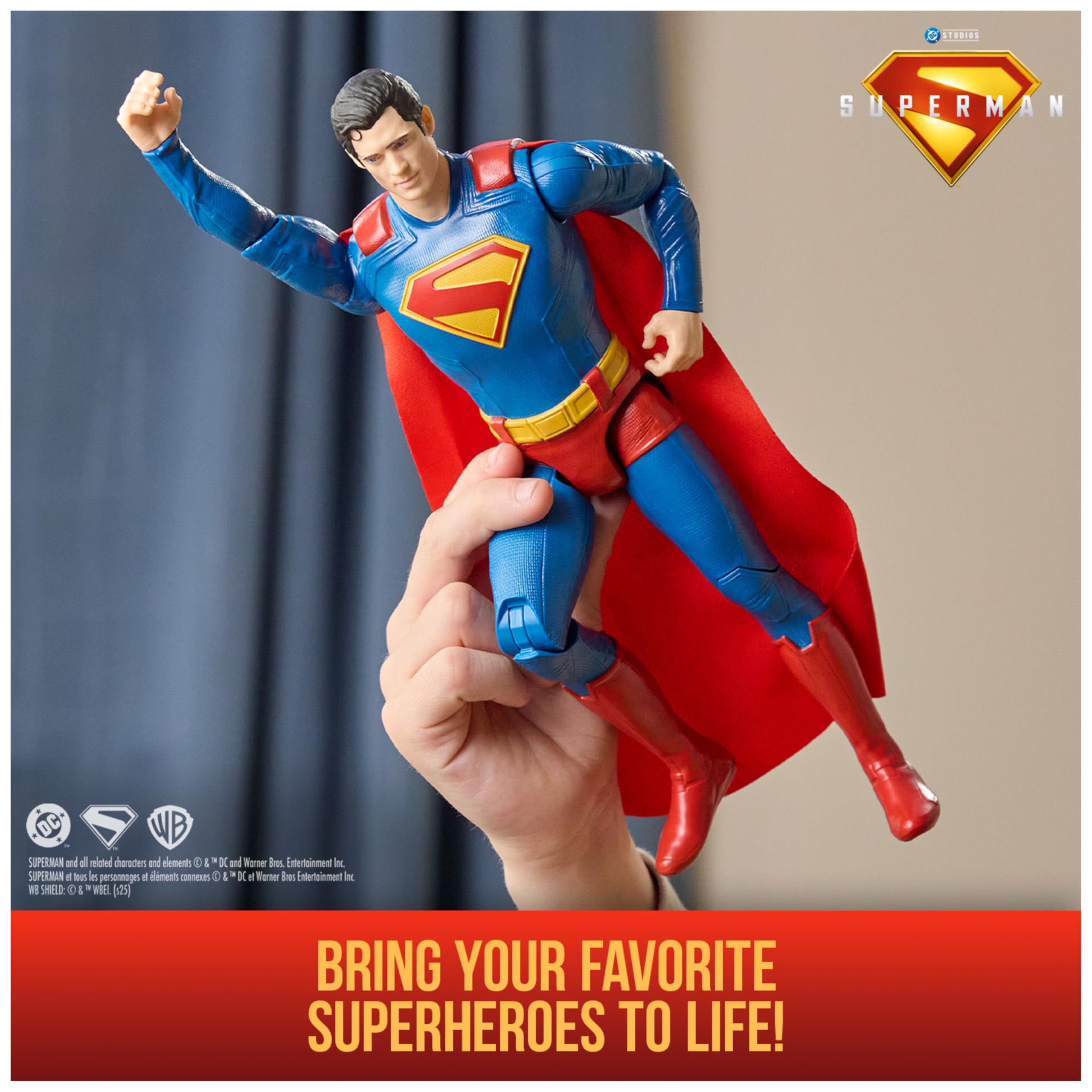 DC Comics Superman 30-cm Action Figure - 11-Point Articulation for Kids Ages 4+ 6
