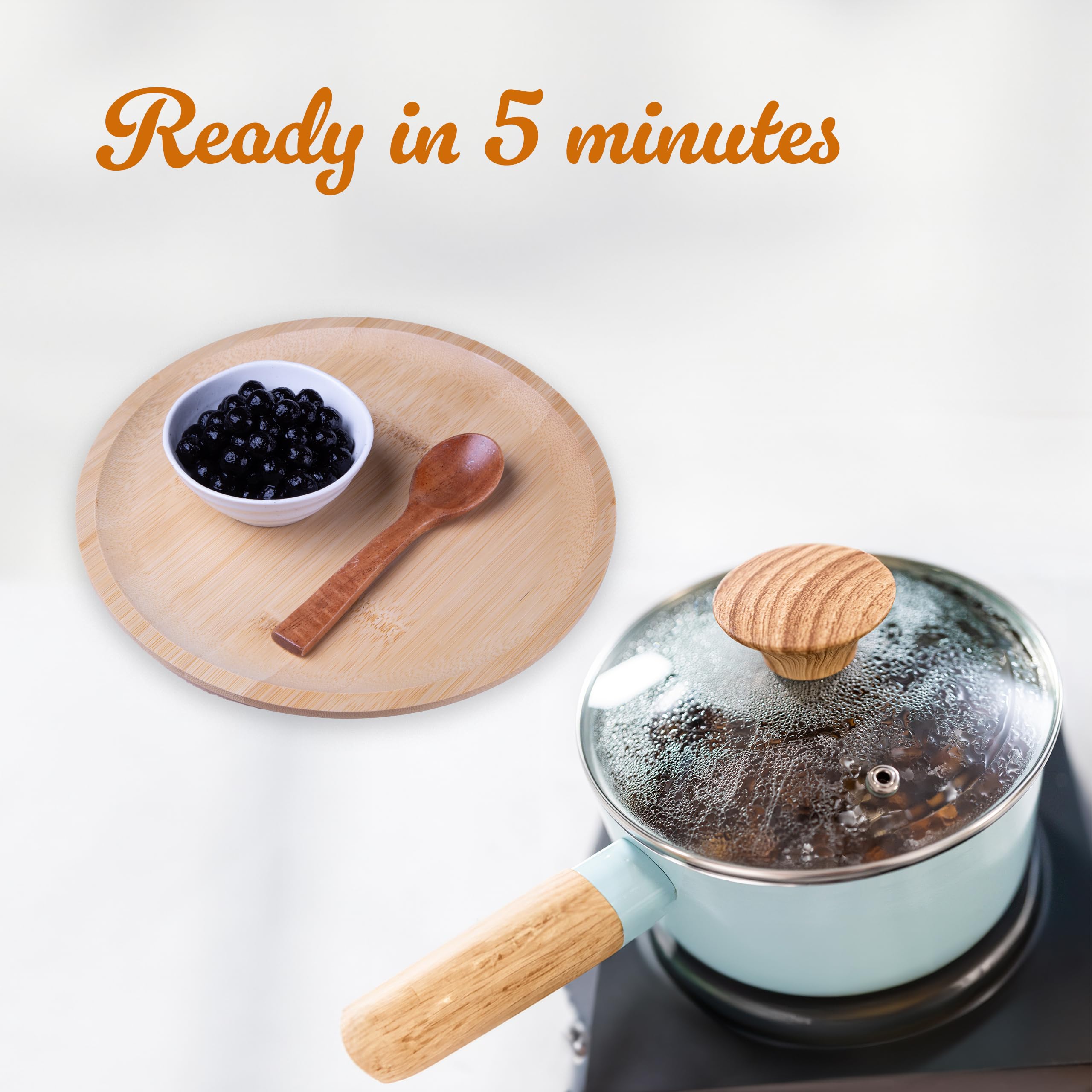 WuFuYuan Black Tapioca Pearl - Chewy Texture for Bubble Tea | 250g 6