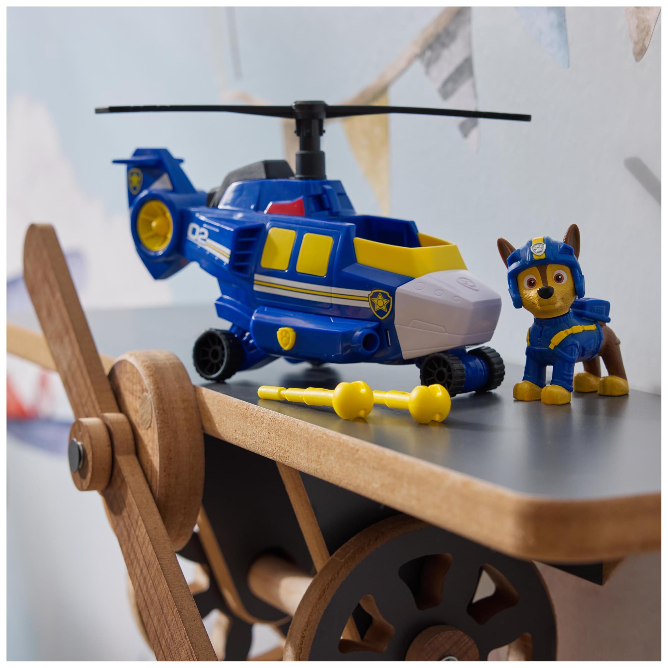 Paw Patrol: Air Rescue Chase Action Figure & Hero Helicopter Toy with Projectiles - Ages 3-9 7