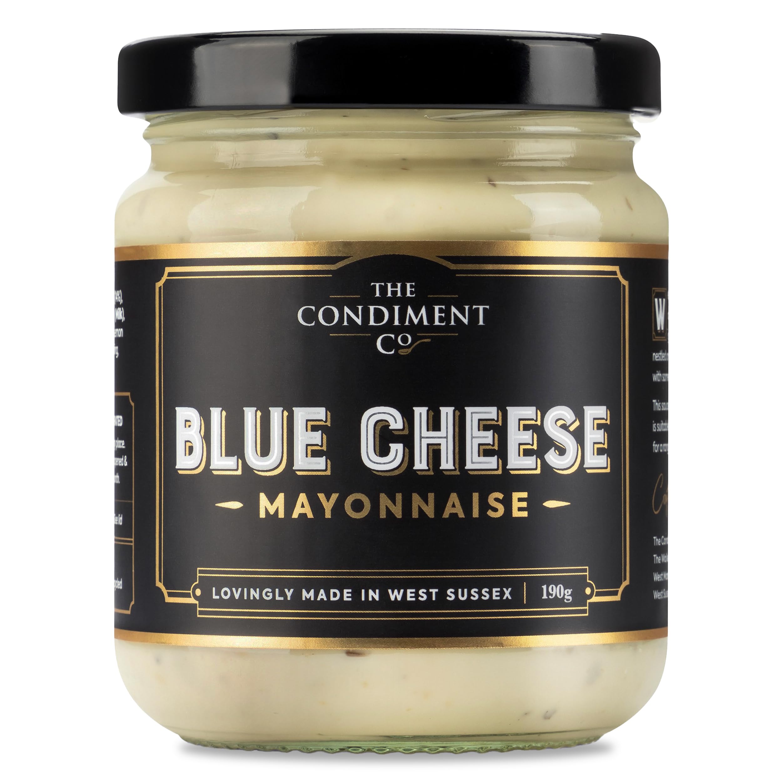 The Condiment Company Blue Cheese Mayonnaise 190g - Creamy Stilton & Cambozola Mayo