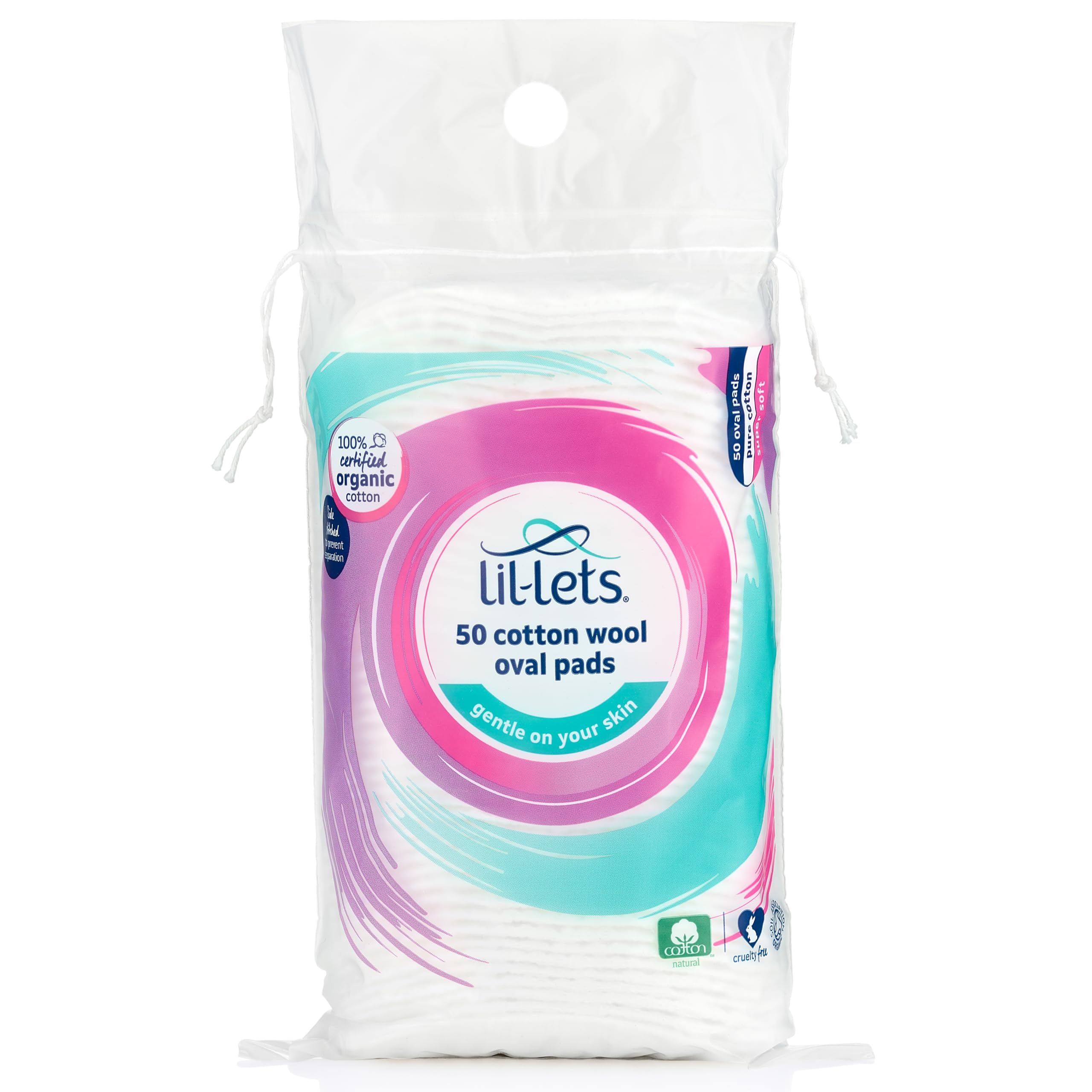 Lil-Lets - Cotton Wool Oval Pads (50 Count)