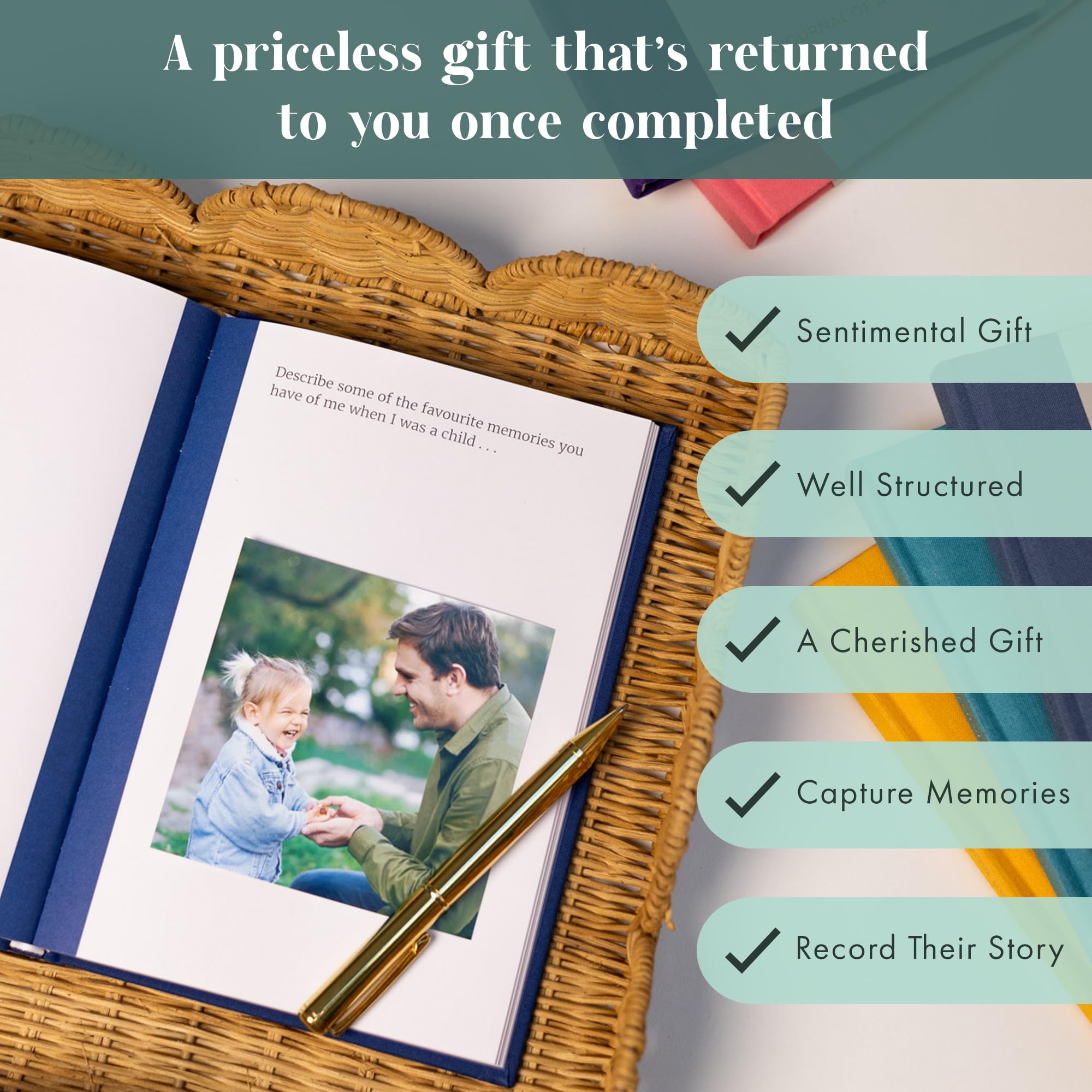 FROM YOU TO ME Dear Dad, from you to me Memory Journal | Hardcover | Timeless Edition 3
