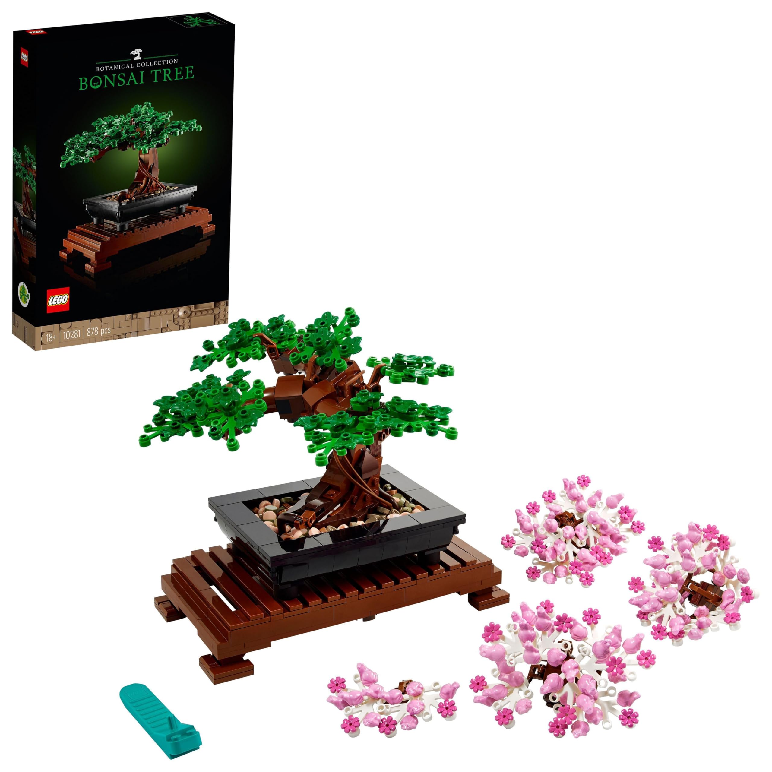 LEGO Icons 10281 Bonsai Tree Building Set for Adults | 878 Pieces | Botanical Collection