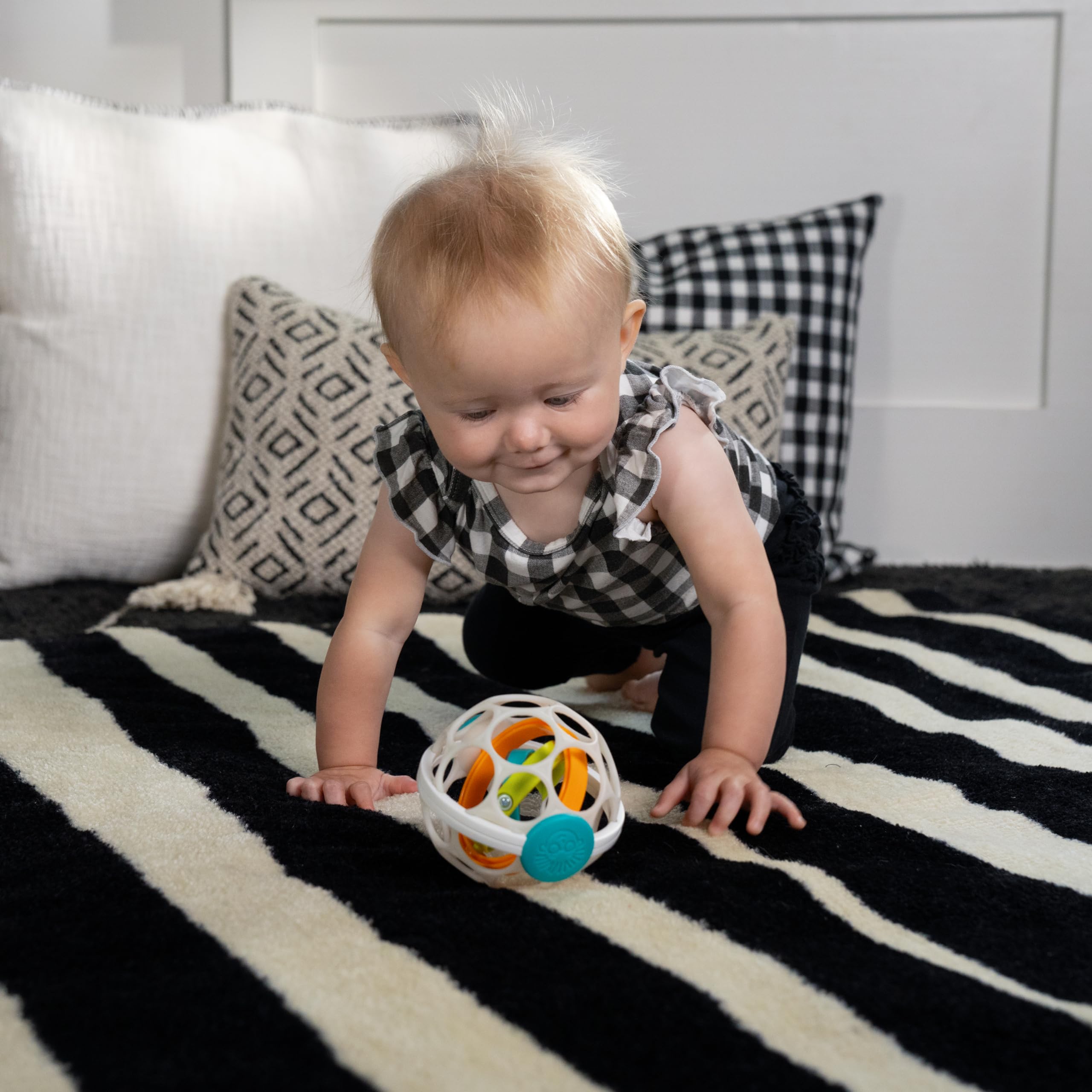 Baby Einstein Grip & Spin Oball Rattle Toy - BPA Free, Easy Grasp, 0+ Months 4