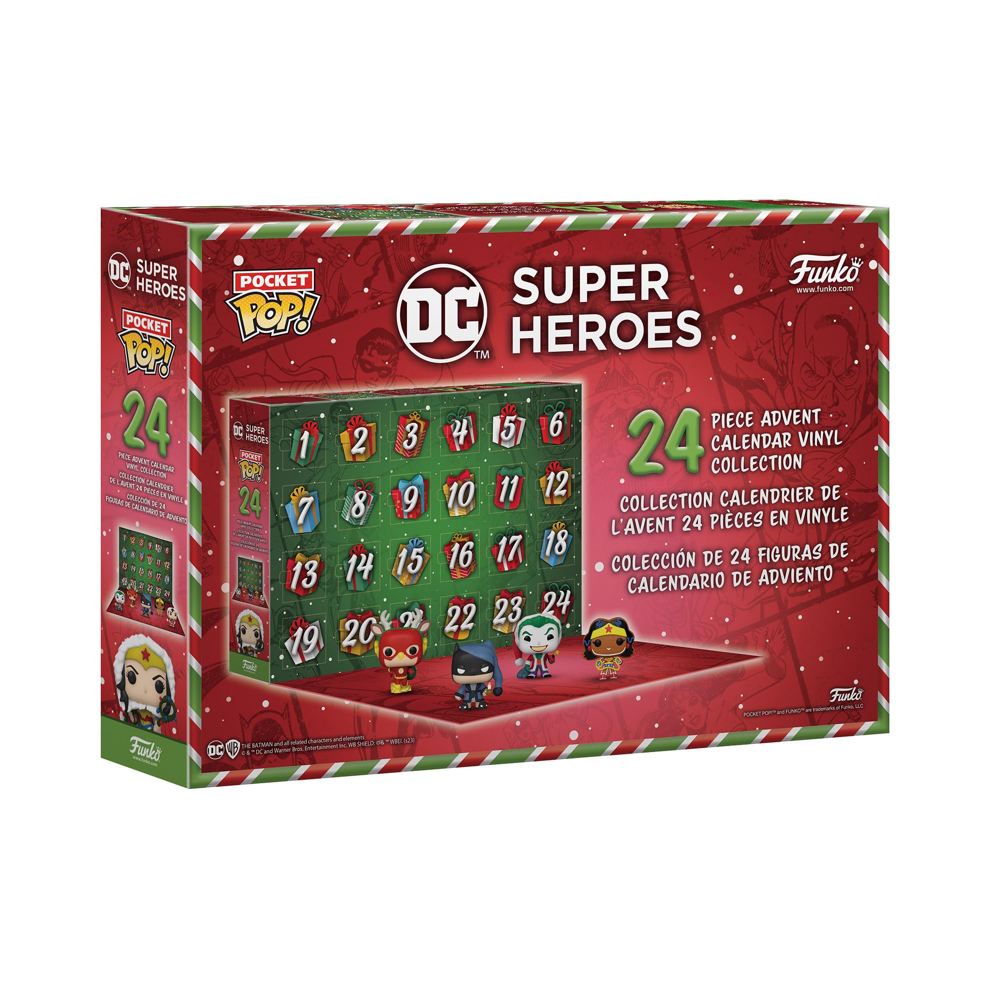 Funko Pocket Pop! DC Comics - Superman Advent Calendar 2023 - 24 Days of Surprise Vinyl Mini Figures - Holiday Countdown Gift 7