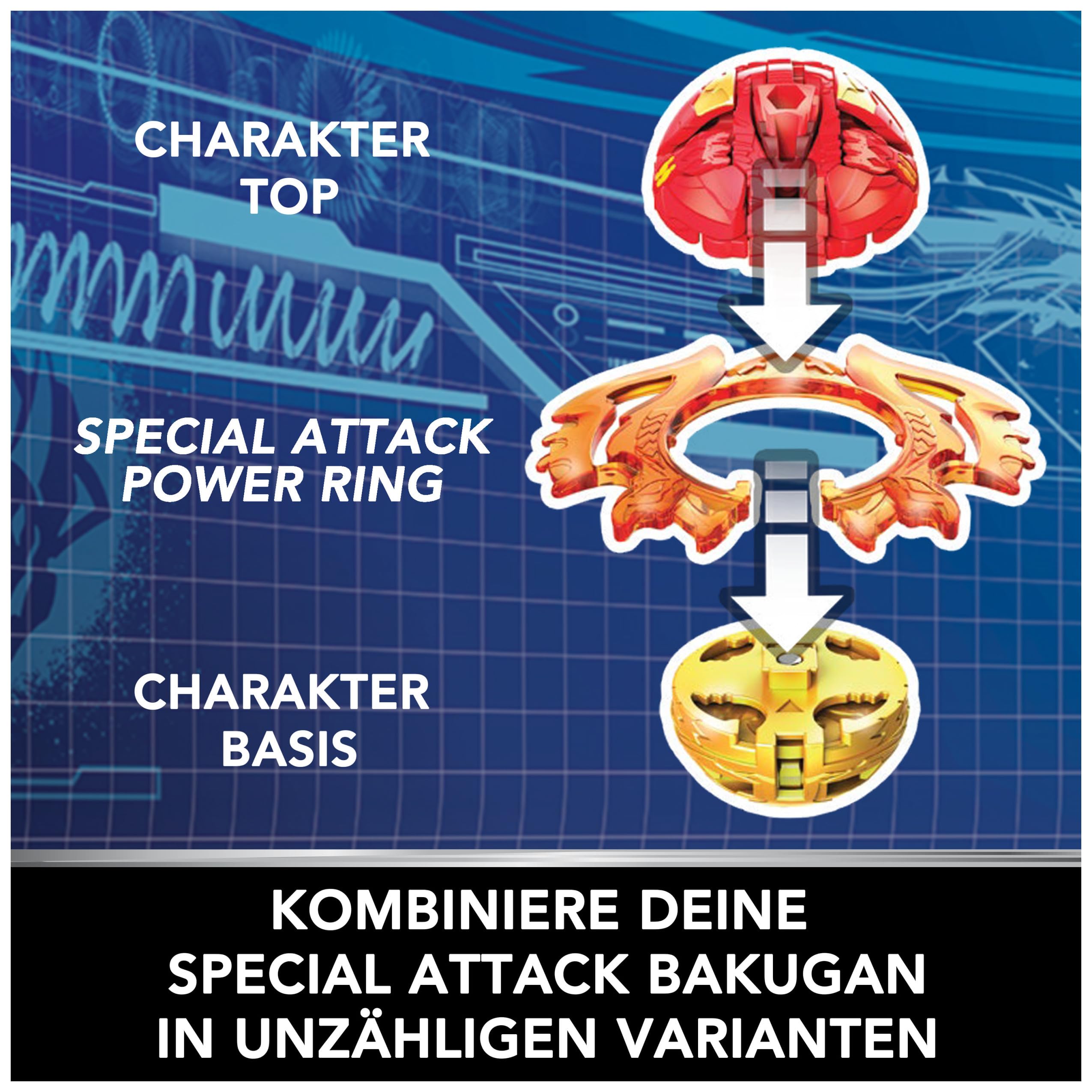 Bakugan Battle 5-Pack - Special Attack Dragonoid, Ventri, Bruiser, Octogan, Trox (Ages 5-15) 11