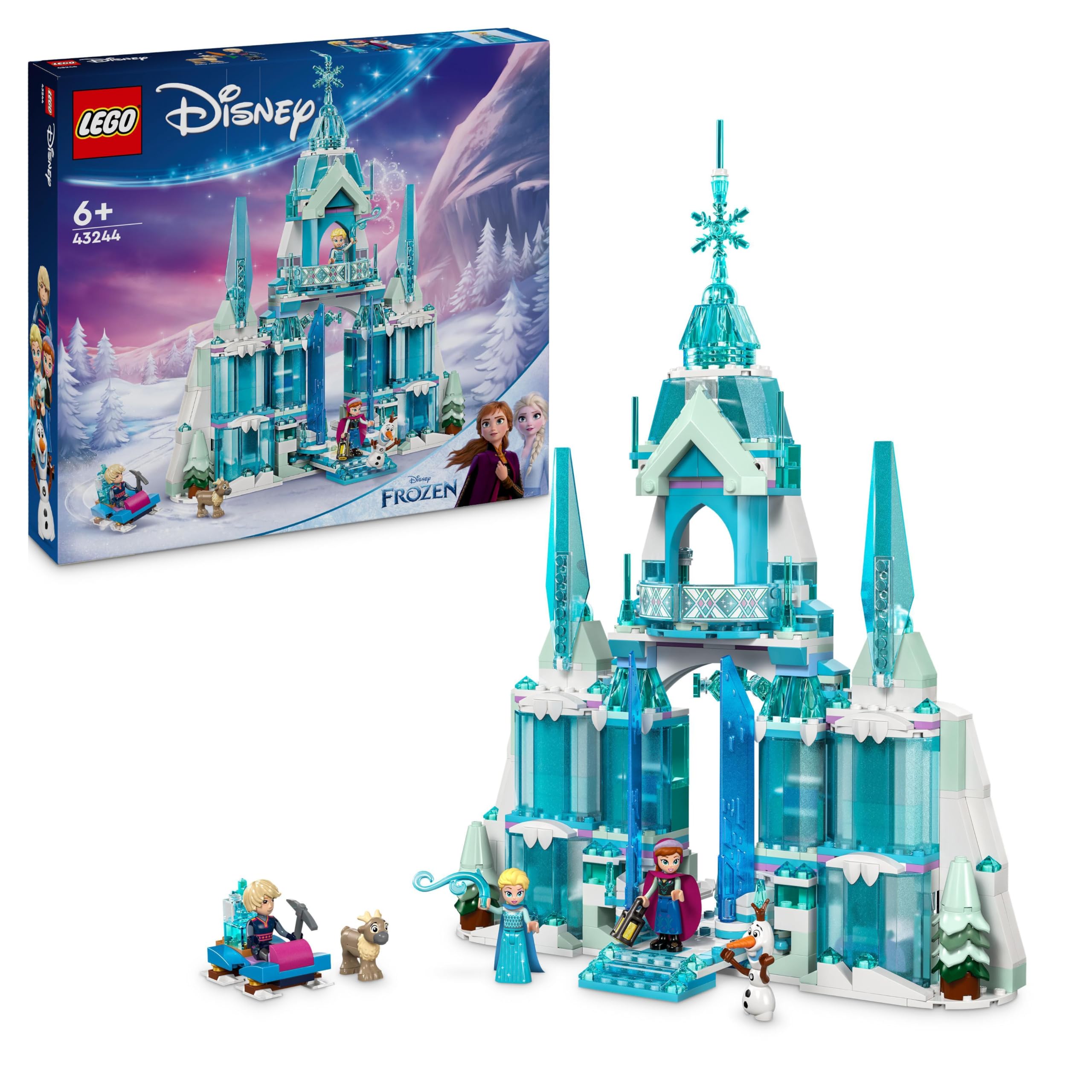 LEGO ǀ Disney Frozen Elsa’s Ice Palace Building Toy Set - 630-Piece Playset for Kids Ages 6+