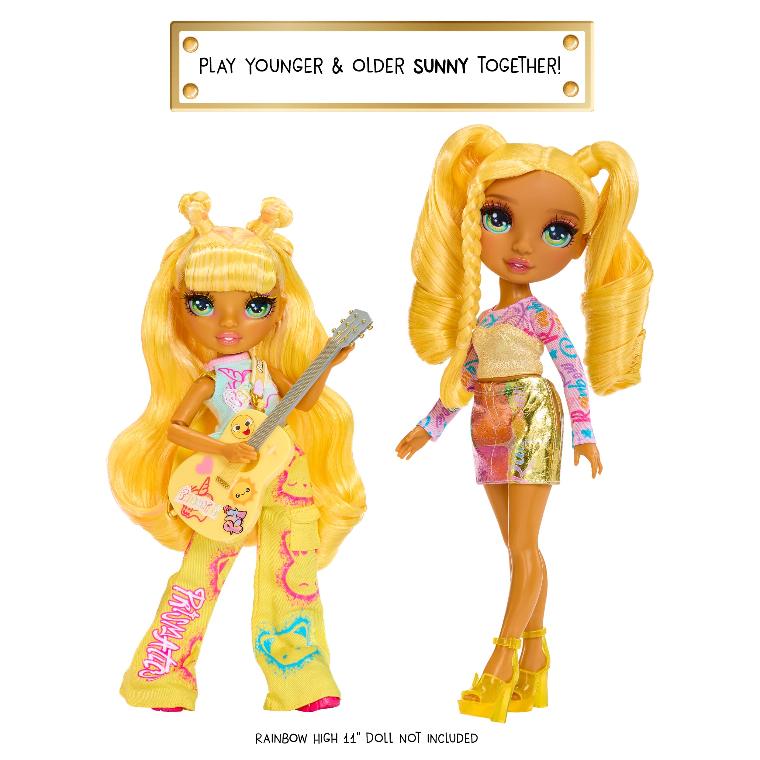Rainbow High Junior High Rock Band - Sunny Yellow Fashion Doll with Guitar 6
