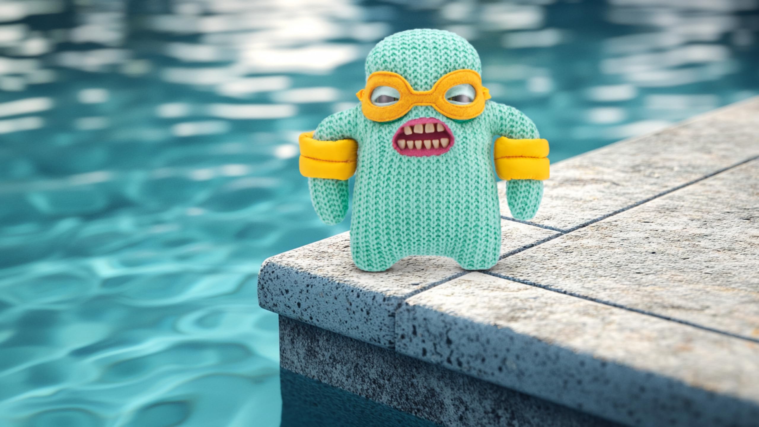 Fuggler Vacay Vibes - Mr Needles Mint Plush Collectible Toy, 9" 3