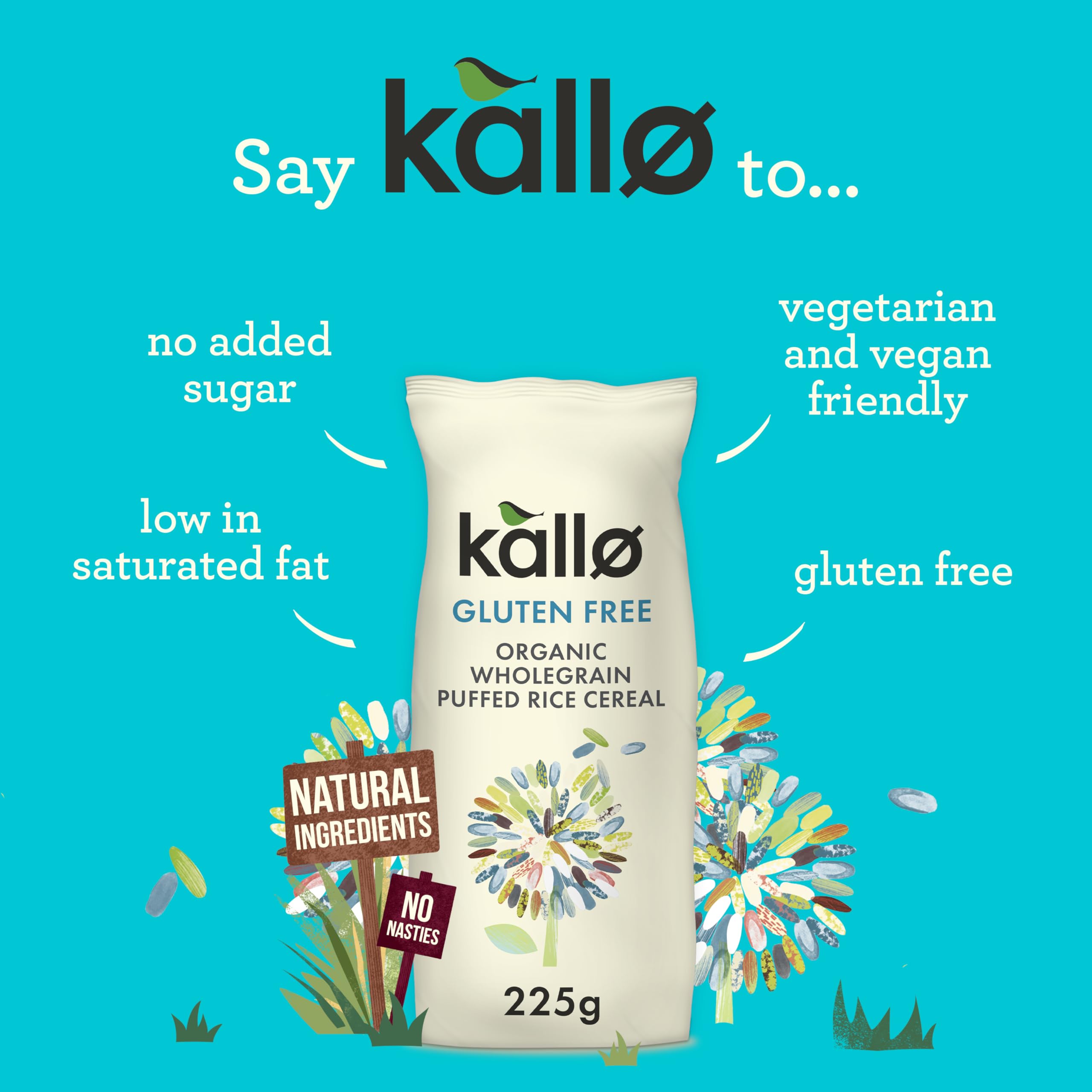 Kallo Glutenfreies Bio-Vollkorn-Puffreismüsli, 225 g 5