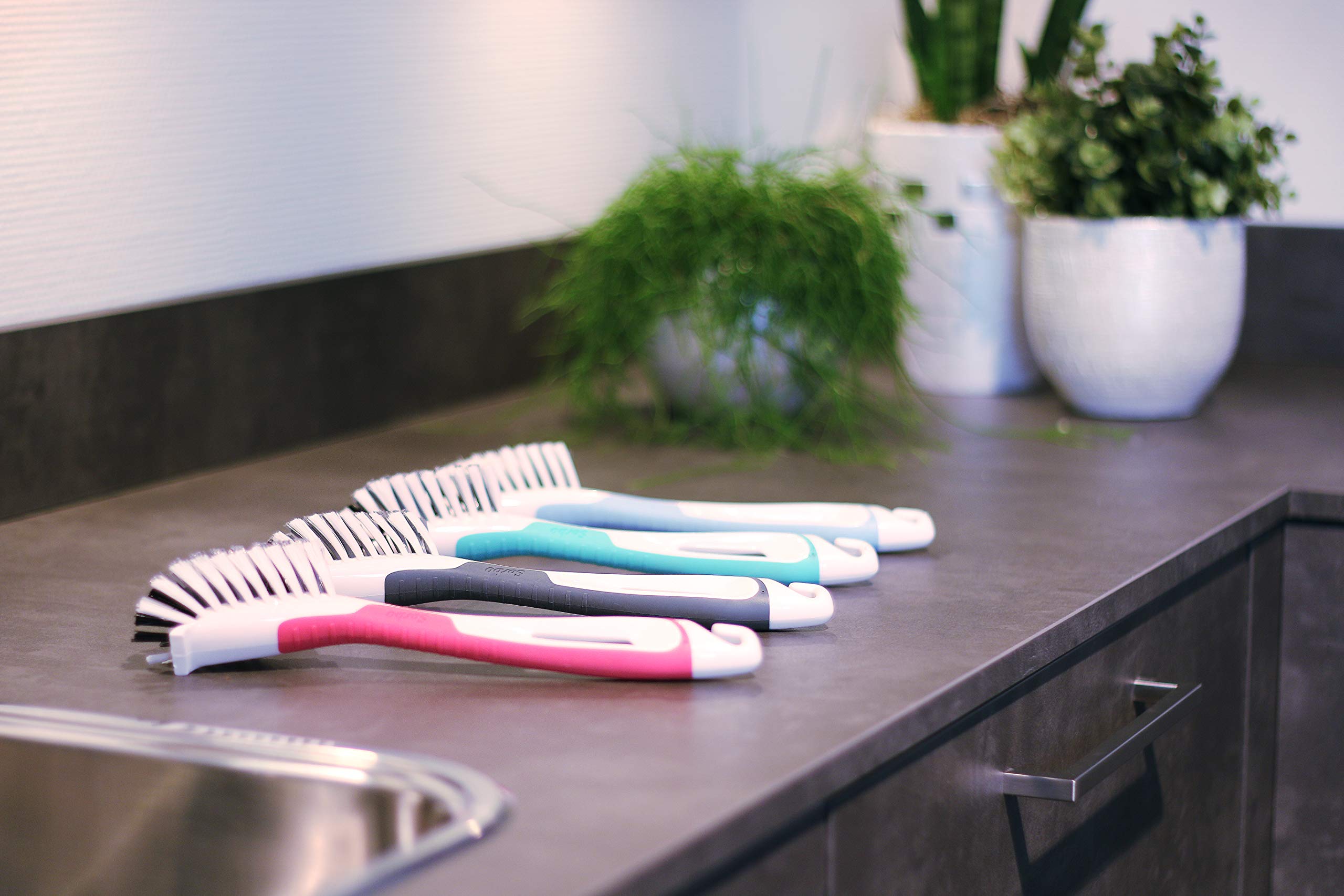 Sorbo - Smart Brush Dish Washing Up Brush with Non-Slip Soft-Grip Handle 5