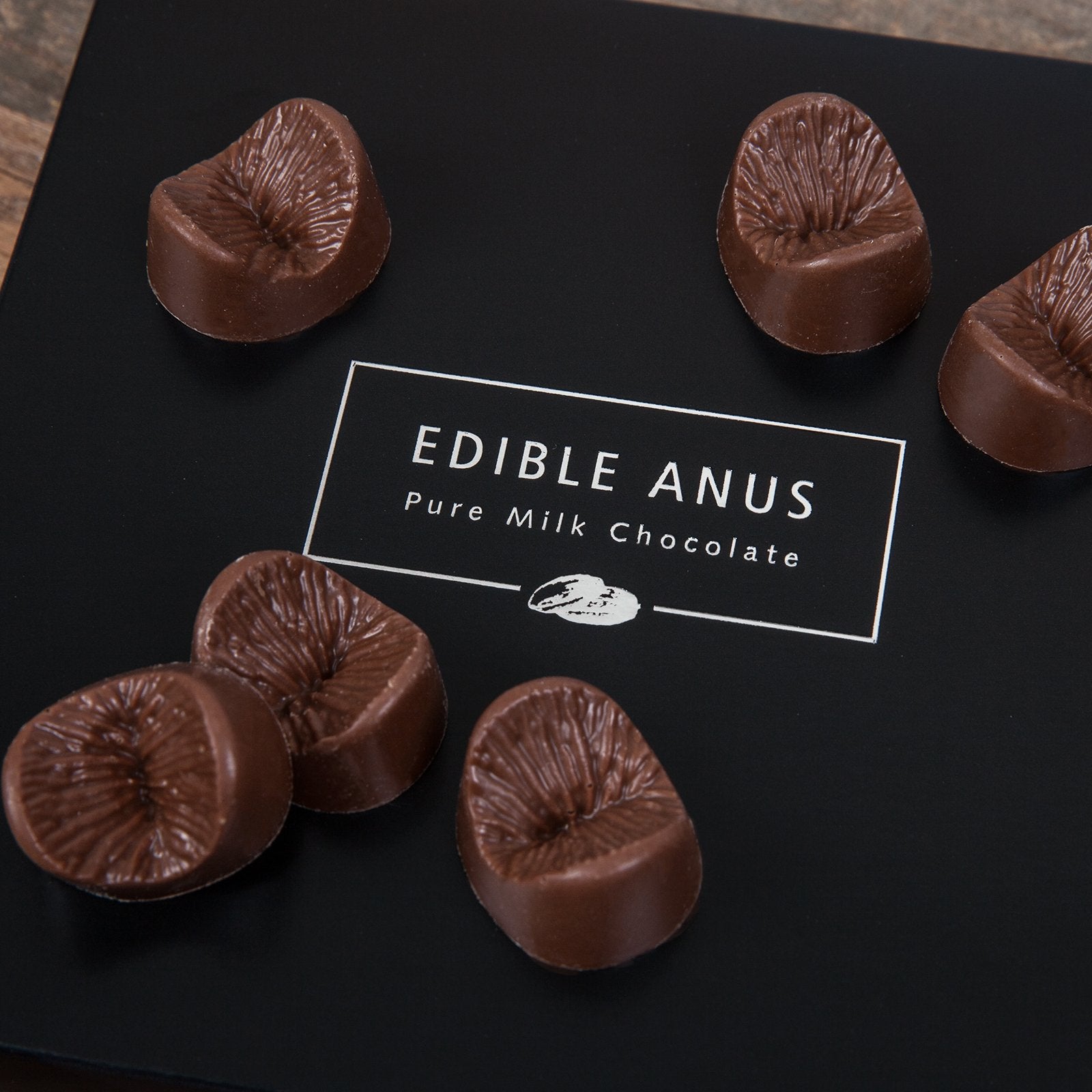 Edible Anus Chocolates - Hilarious Gag Gift Box of British-Made Novelty Milk Chocolate 7