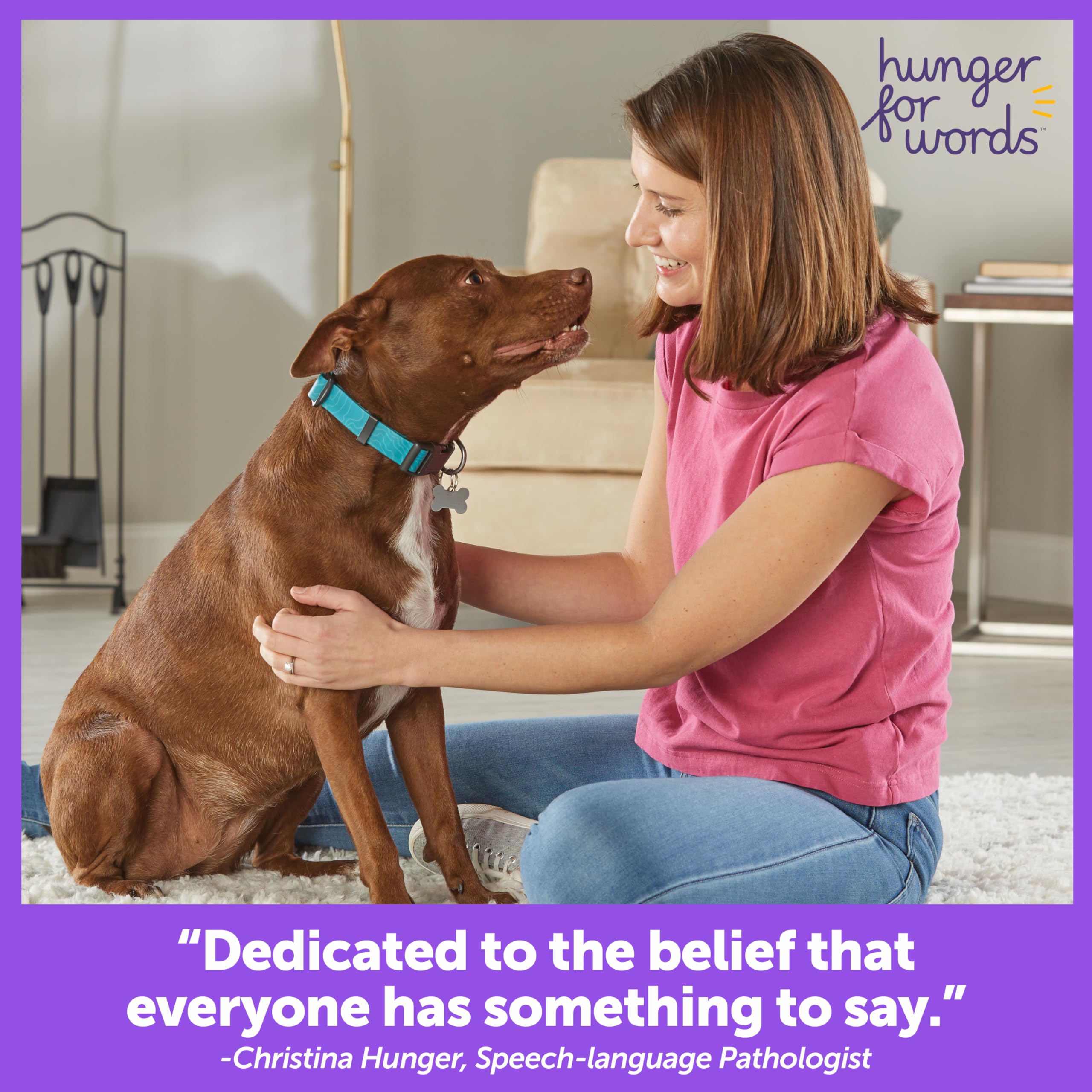 Hunger for Words Talking Pet Doorbell - 1 Piece for Dogs | Recordable or Pre-set Sound | Plastic 3
