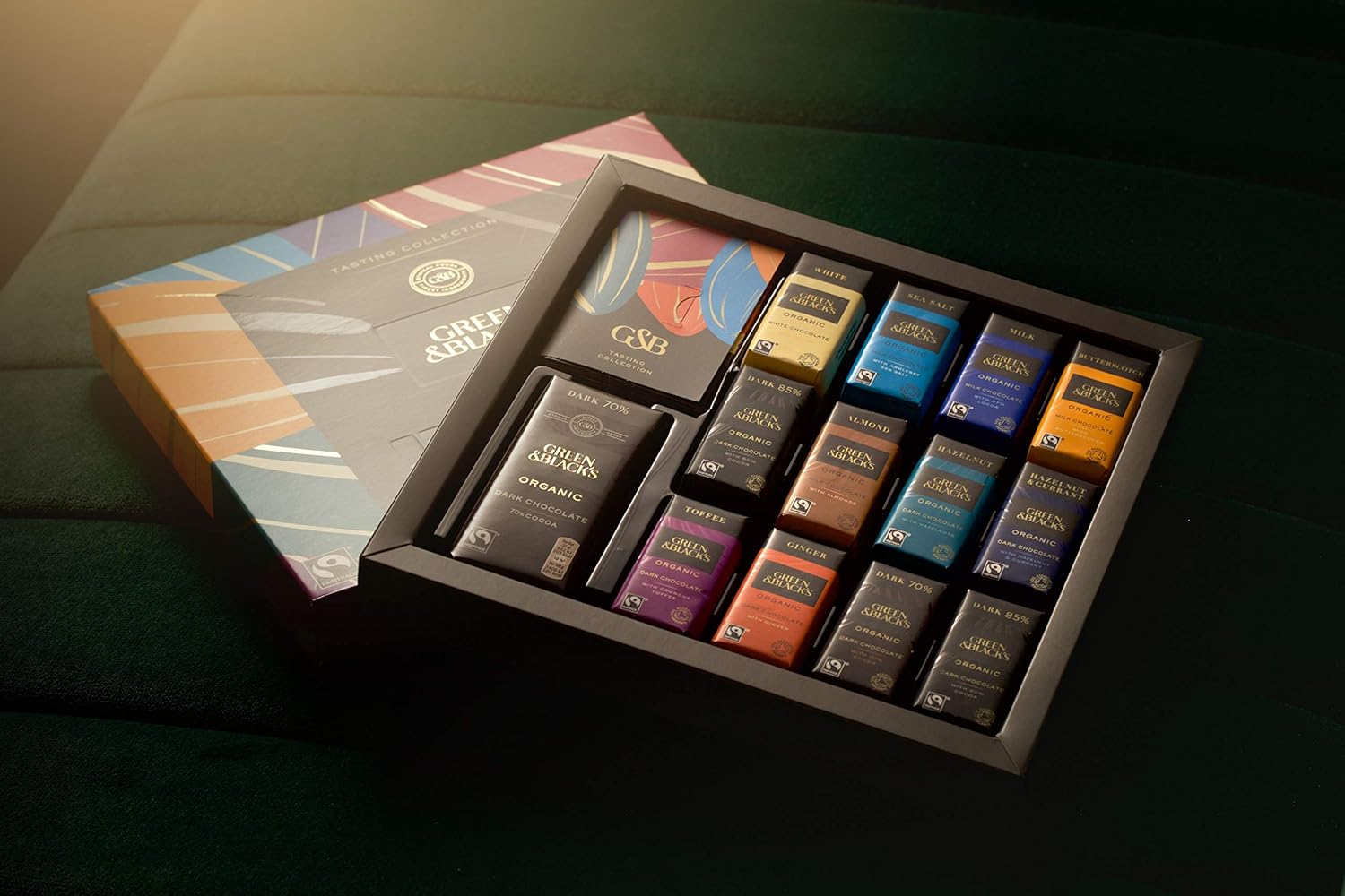 Green & Black's Organic Tasting Collection Chocolate Bars, 395g 10