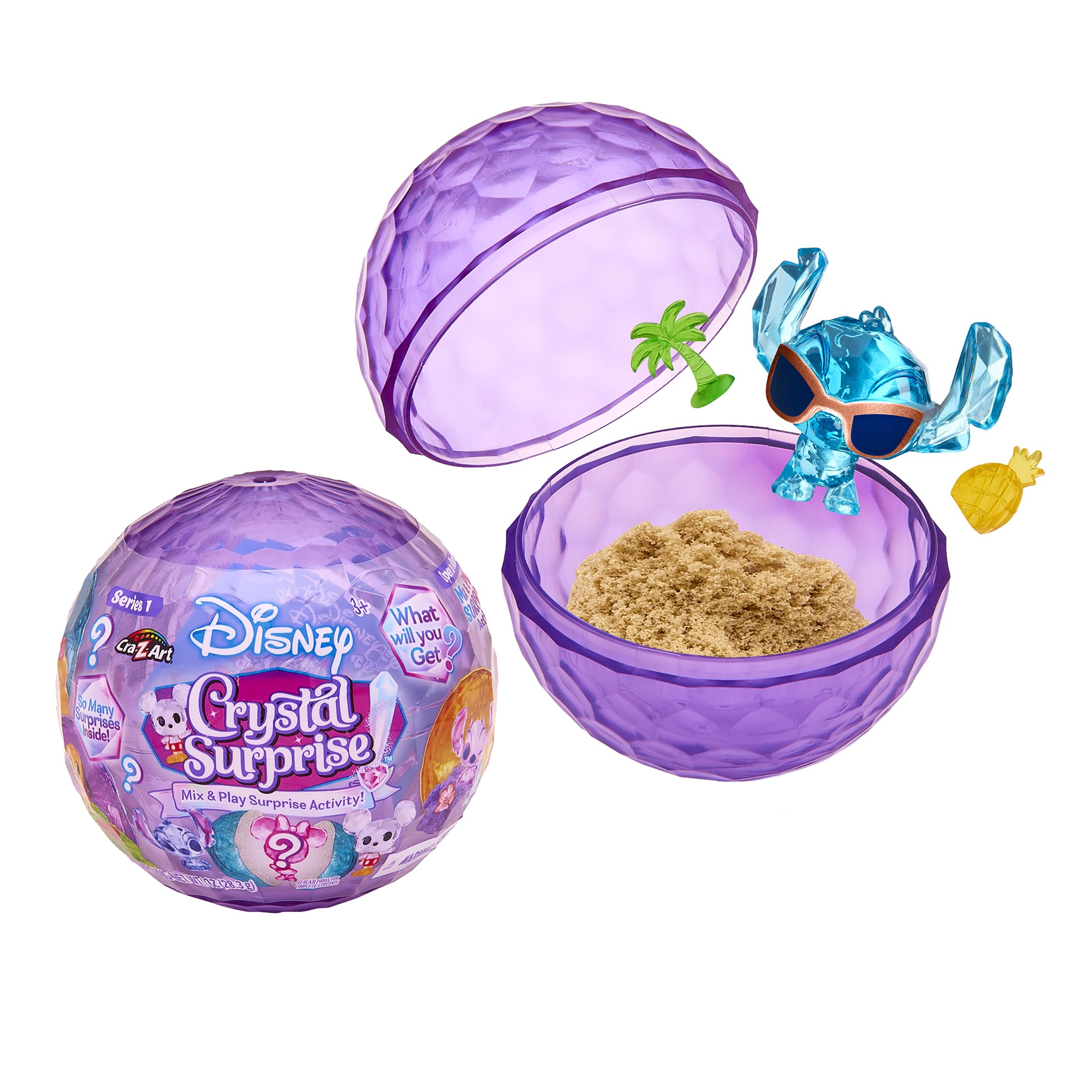 CRA-Z-ART Disney Crystal Surprise Mini Collectible Figure with Color-Change Feature - 3 Years and Up