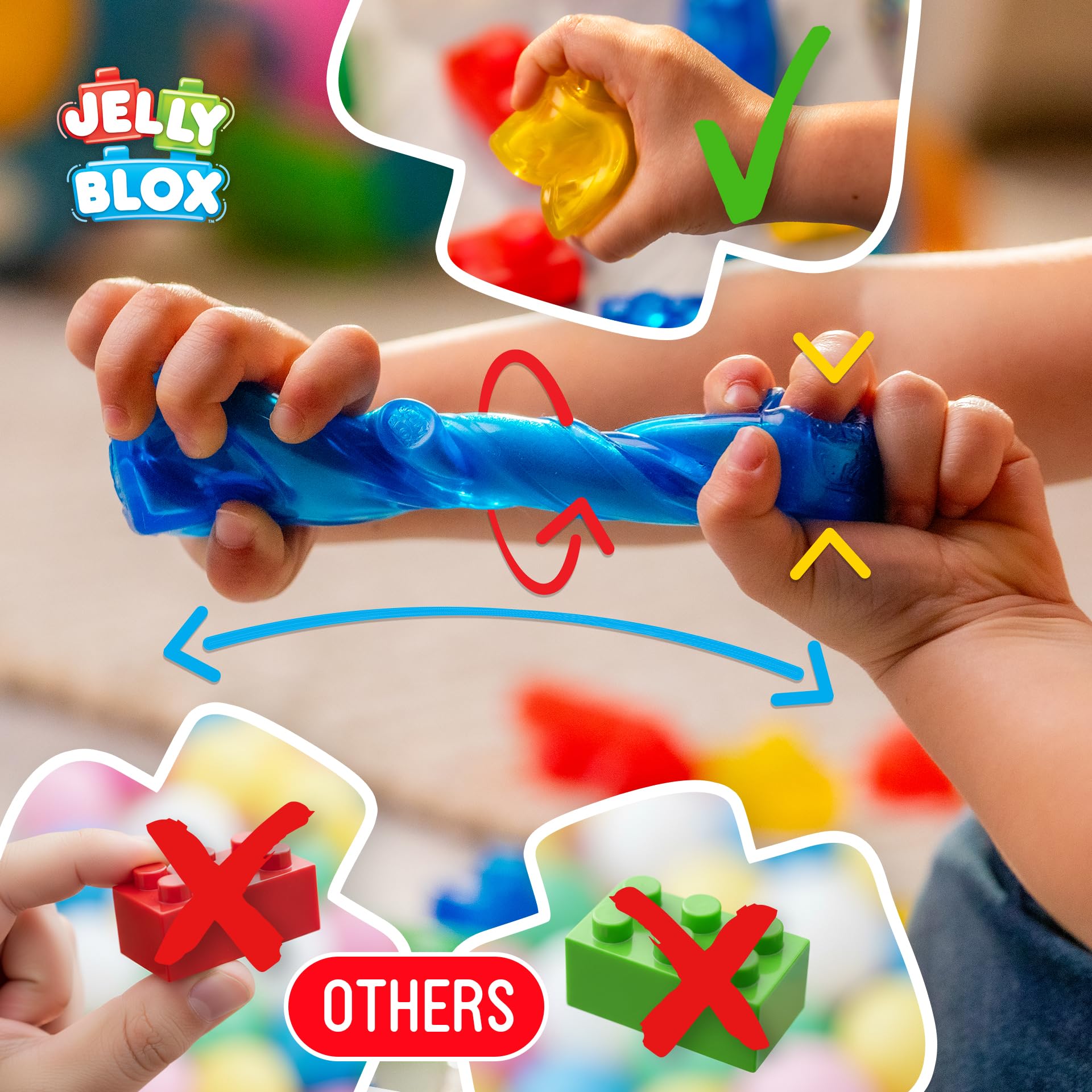 Jelly Blox Farm Set - Squishy Building Blocks for Toddlers 2+ 14