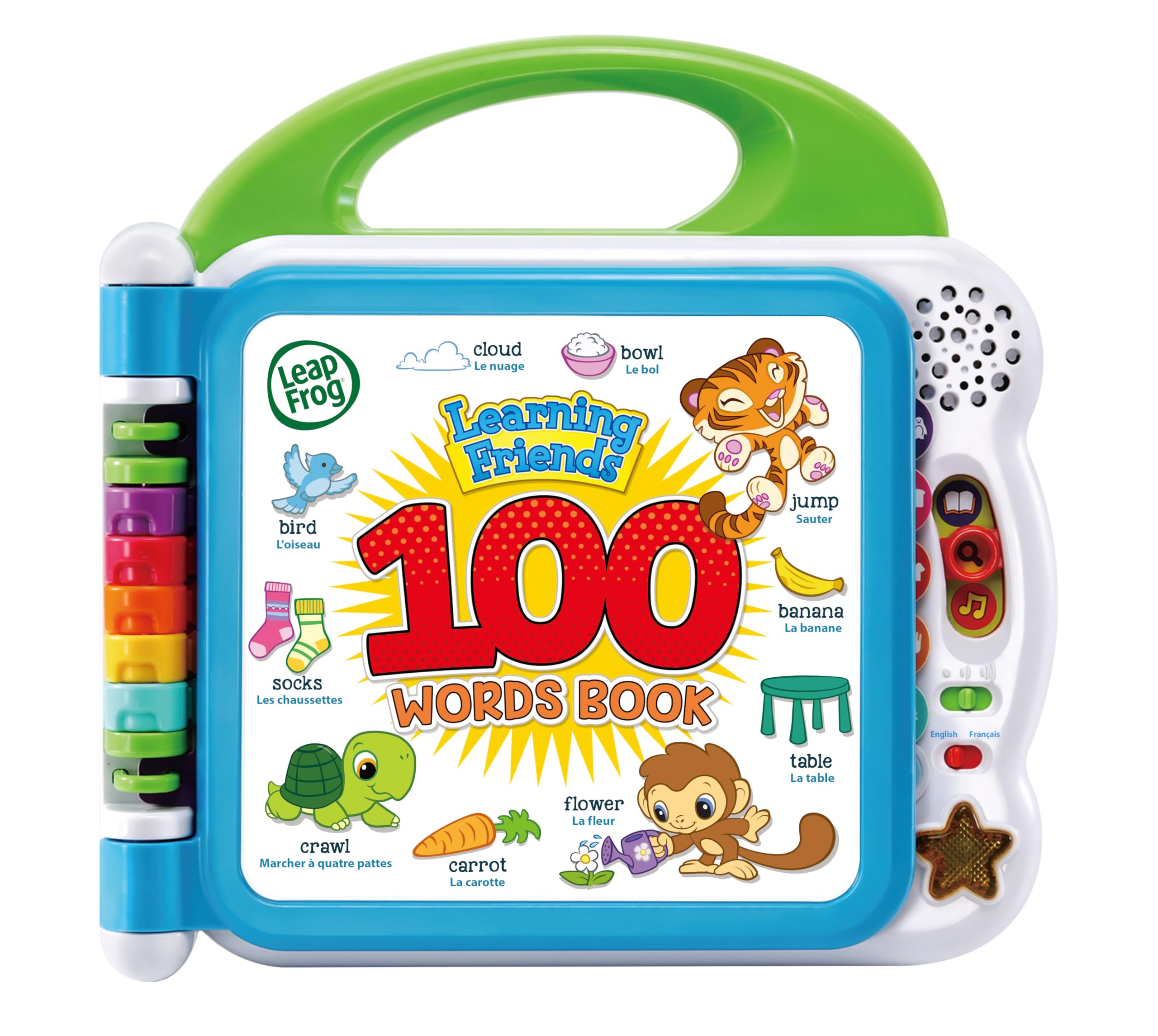 LeapFrog Learning Friends 100 Words Book - Interactive Bilingual Educational Toy for Toddlers 12M+