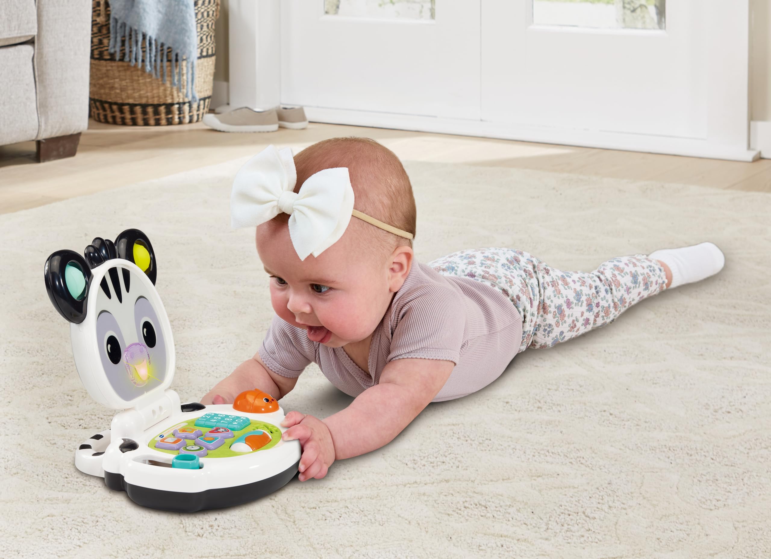 VTech Baby Discovery Zebra Laptop - Interactive Educational Toy for 3 Months to 2 Years 3