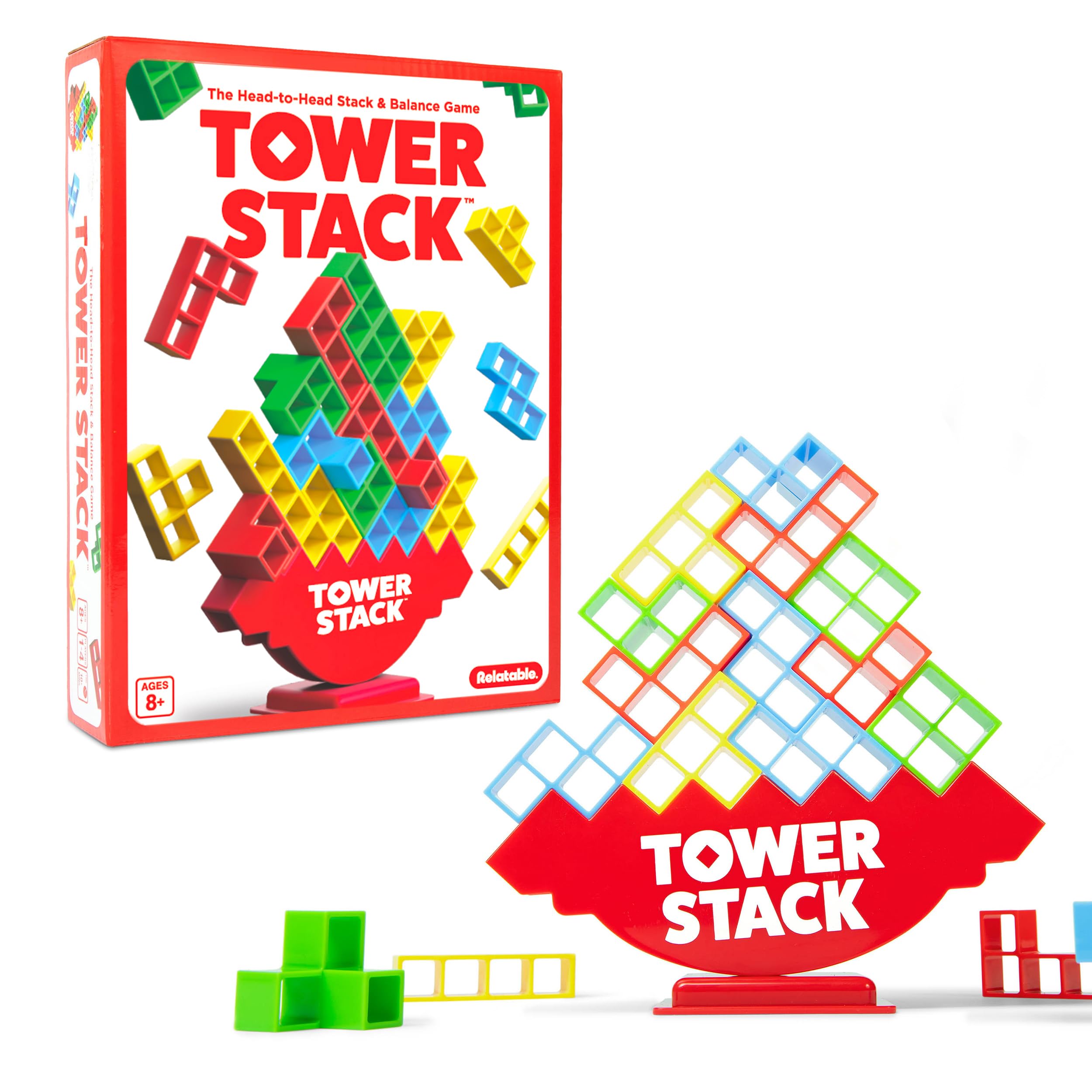 WHAT DO YOU MEME? Tower Stack Head to Head Stacking Challenge Game | Ages 8+ | 2 Players