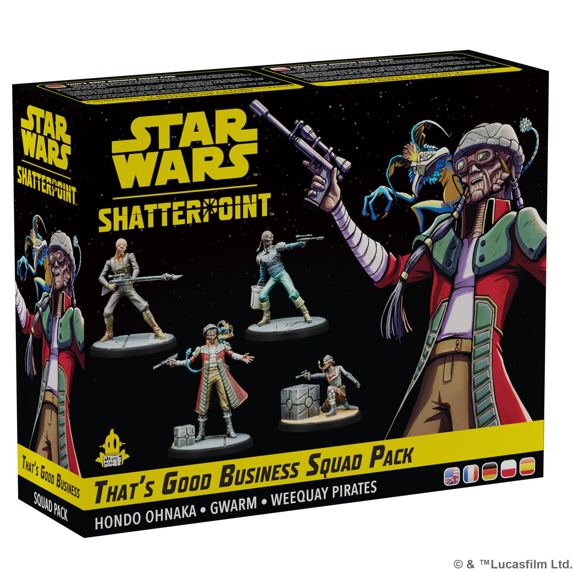 Atomic Mass Games Star Wars: Shatterpoint That's Good Business Hondo Ohnaka Squad Pack 7