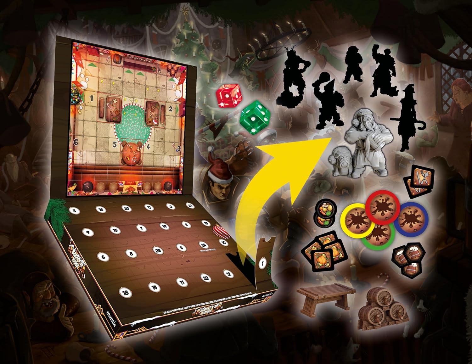 Mantic Games Tavern Mayhem - BarRoom Brawl Advent Calendar Game Set (MGBBM101) 4