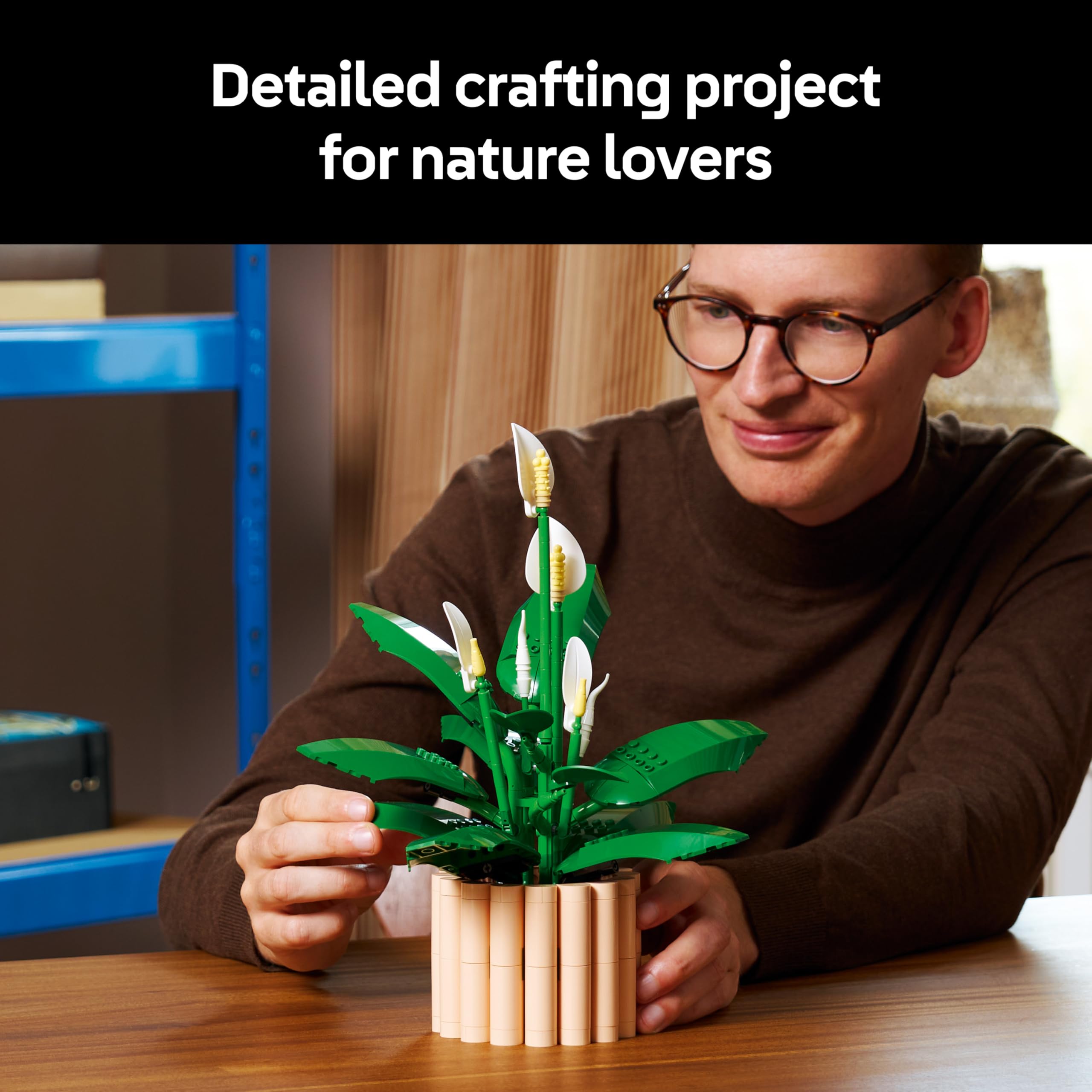 LEGO Botanicals Peace Lily Artificial Potted Plants Set 11504 for Adults | 474 Pieces 3