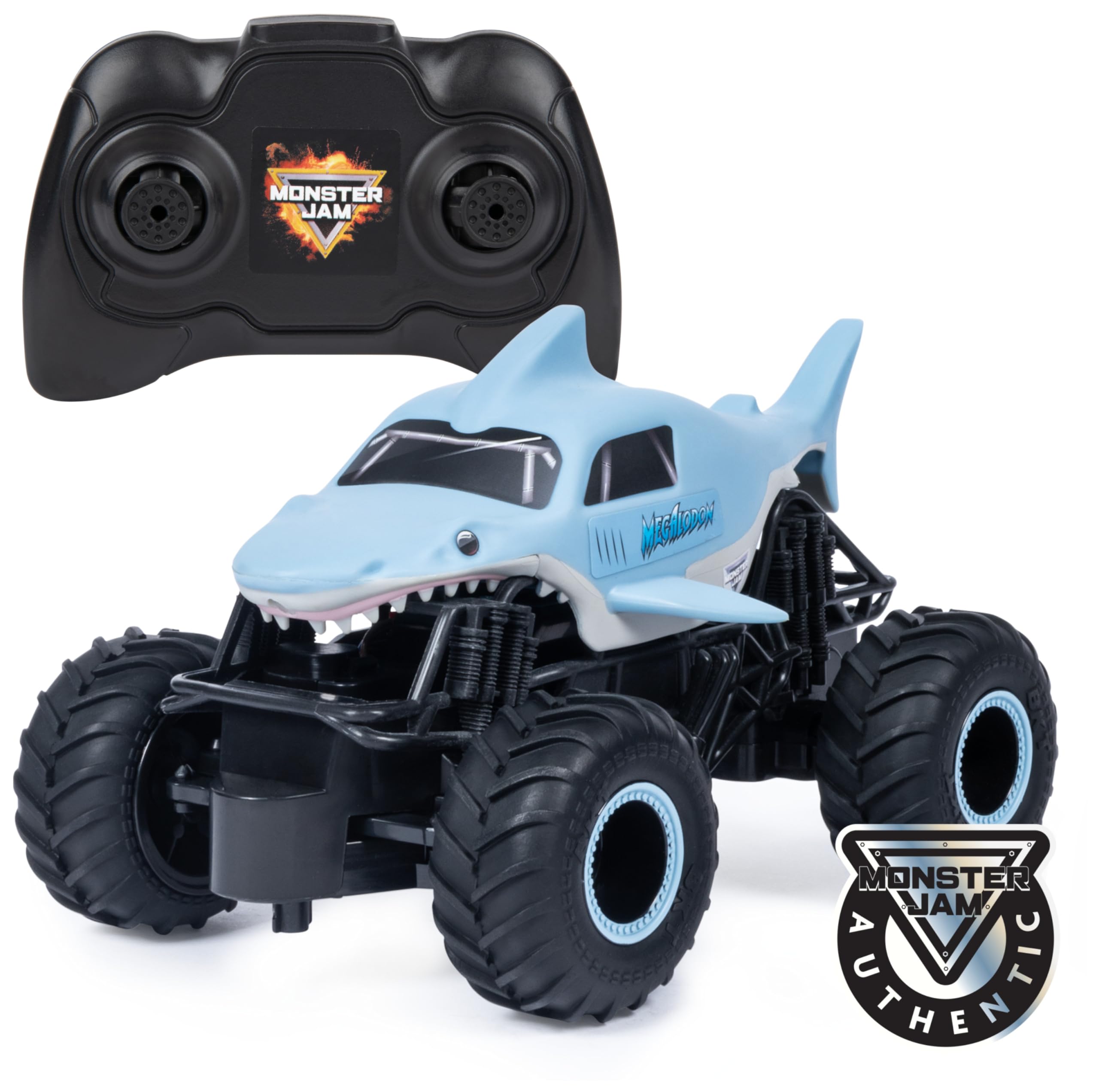 Monster Jam Official Megalodon Remote Control Monster Truck - 1:24 Scale | 2.4 GHz Control | Up to 250ft Range 1