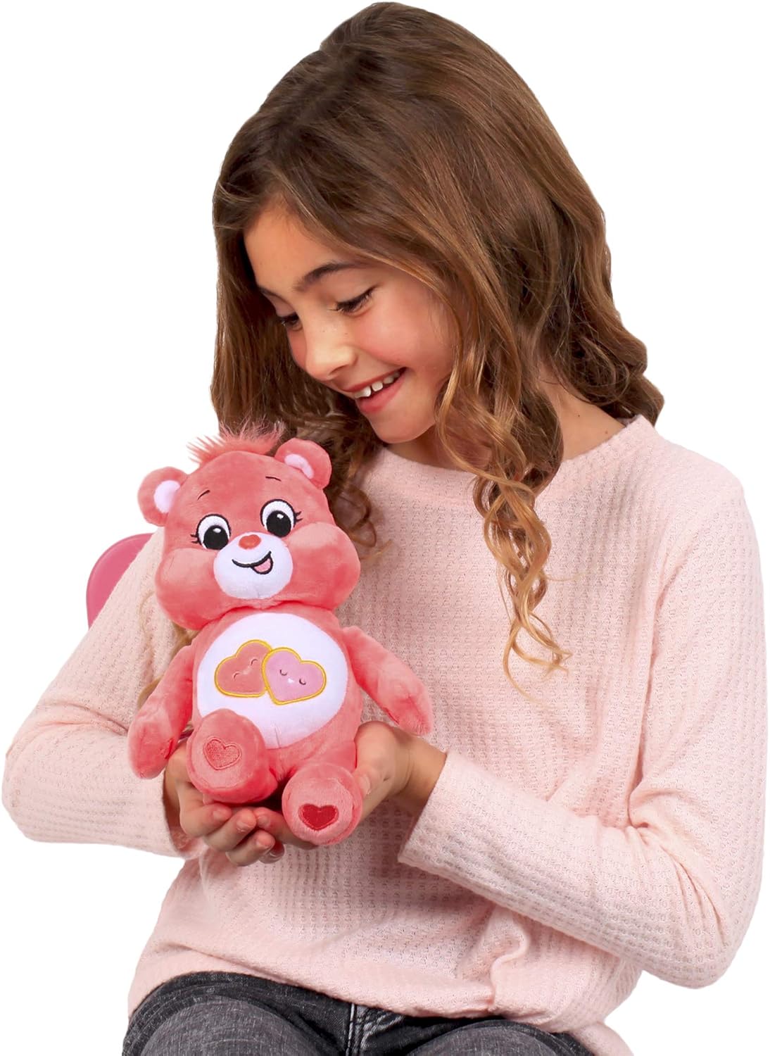 Care Bears Love-A-Lot Bear 22cm Bean Plush - Collectible Pink Teddy for Ages 4+ 4